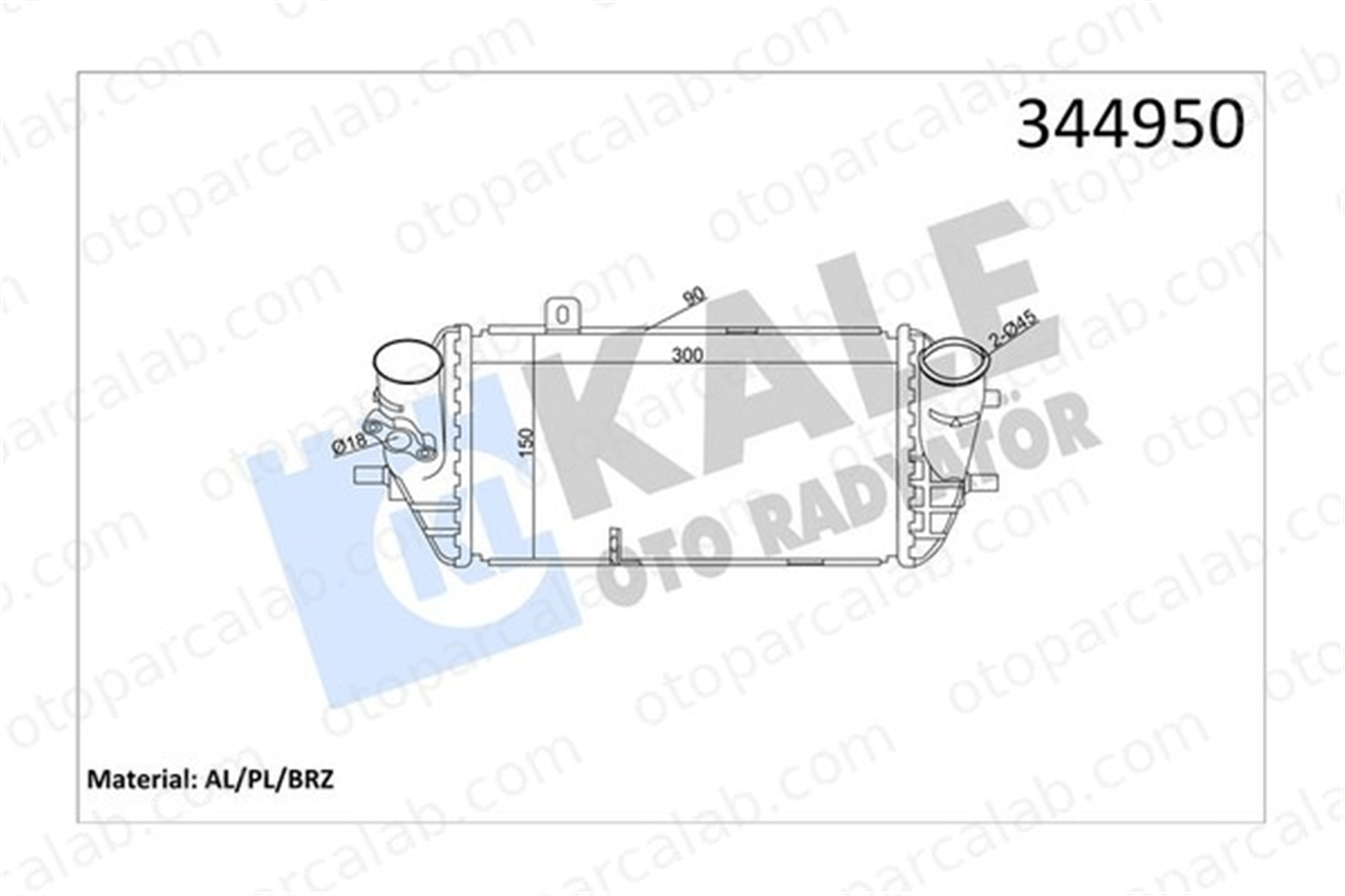 KALE 344950 Turbo Radyatörü HYUNDAI i30 i30 Station wagon 282712A740