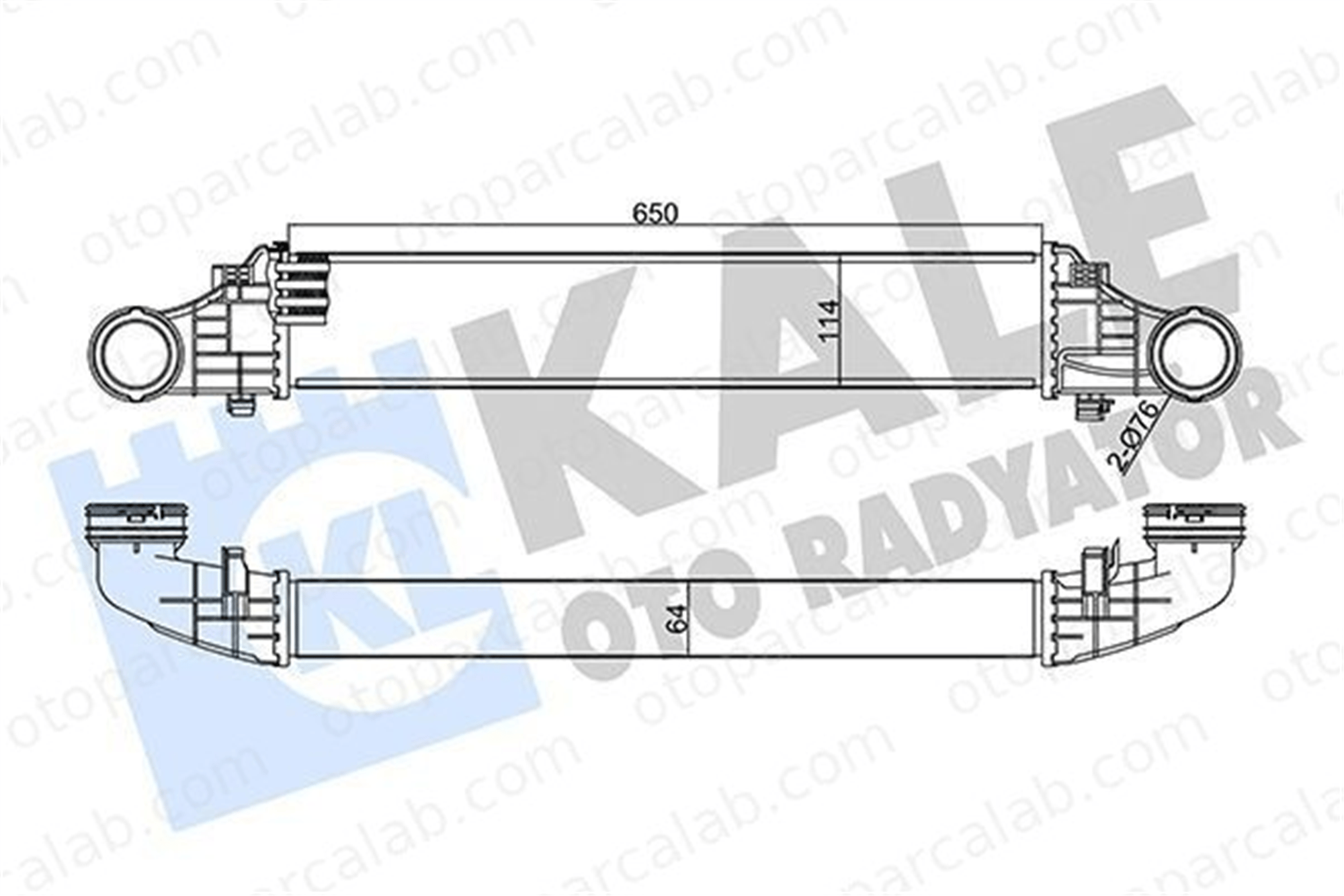 KALE 344985 Turbo Radyatörü MERCEDES-BENZ E-SERISI E-SERISI T-Model A2115001102 2115001102