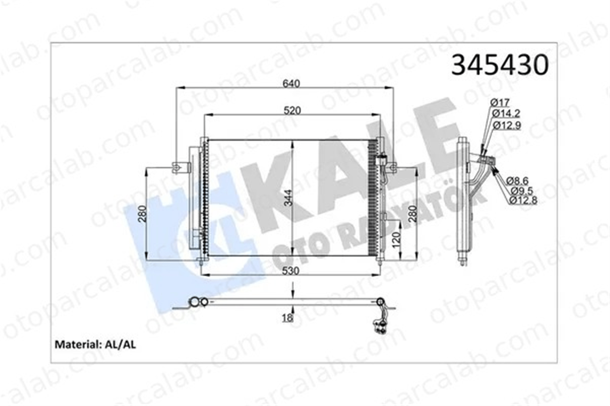 KALE 345430 Klima Radyatörü HYUNDAI GETZ 976061C200