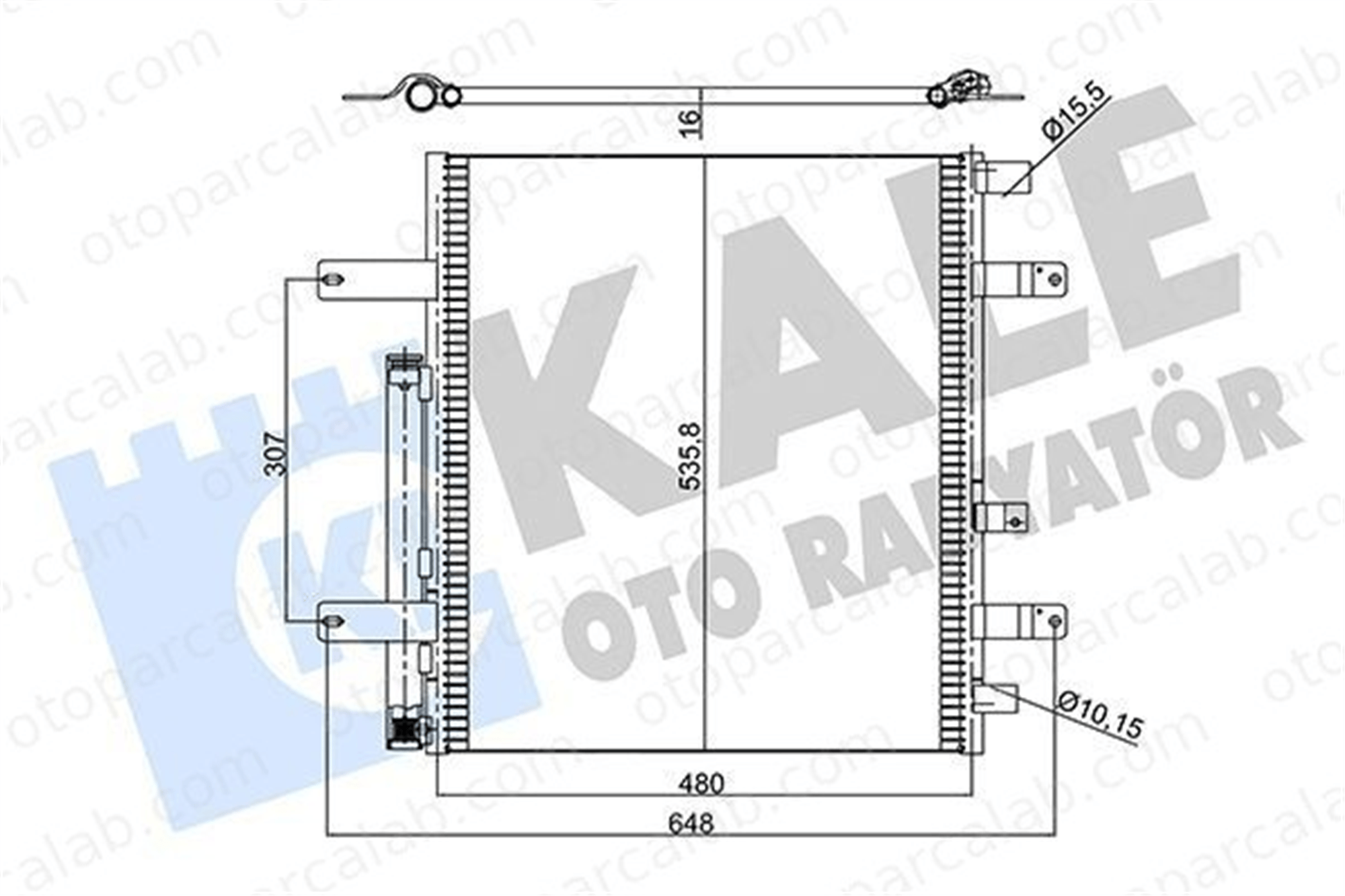 KALE 345535 Klima Radyatörü MERCEDES-BENZ AROCS ACTROS MP4 / MP5 9705000154 A9705000154