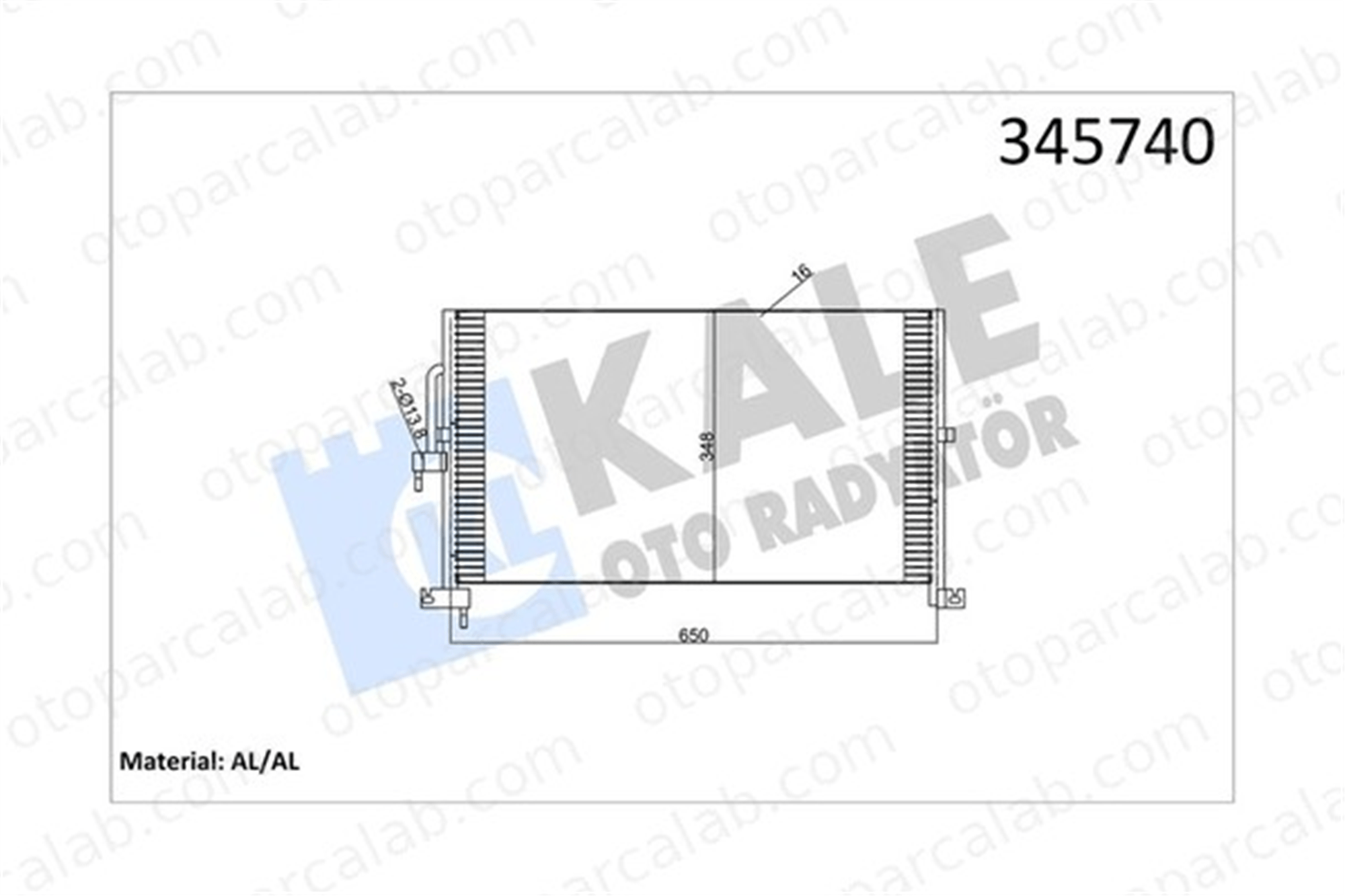 KALE 345740 Klima Radyatörü JAGUAR X-TYPE I X-TYPE I Station wagon C2S1232 C2S43484