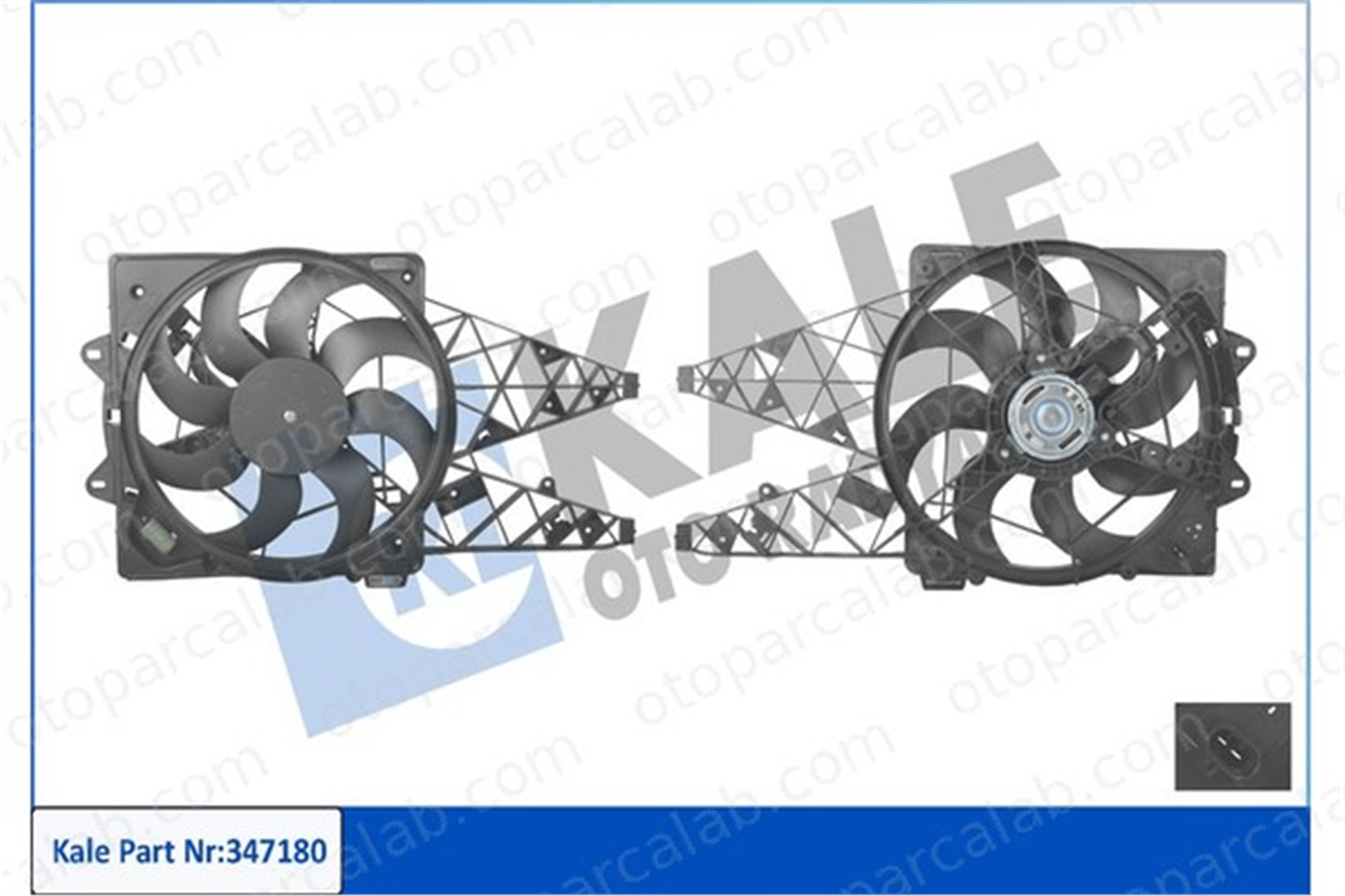 KALE 347180 Radyatör Fan ve Motoru FIAT DOBLO Cargo DOBLO Minibüs/Otobüs 51833973 1341078