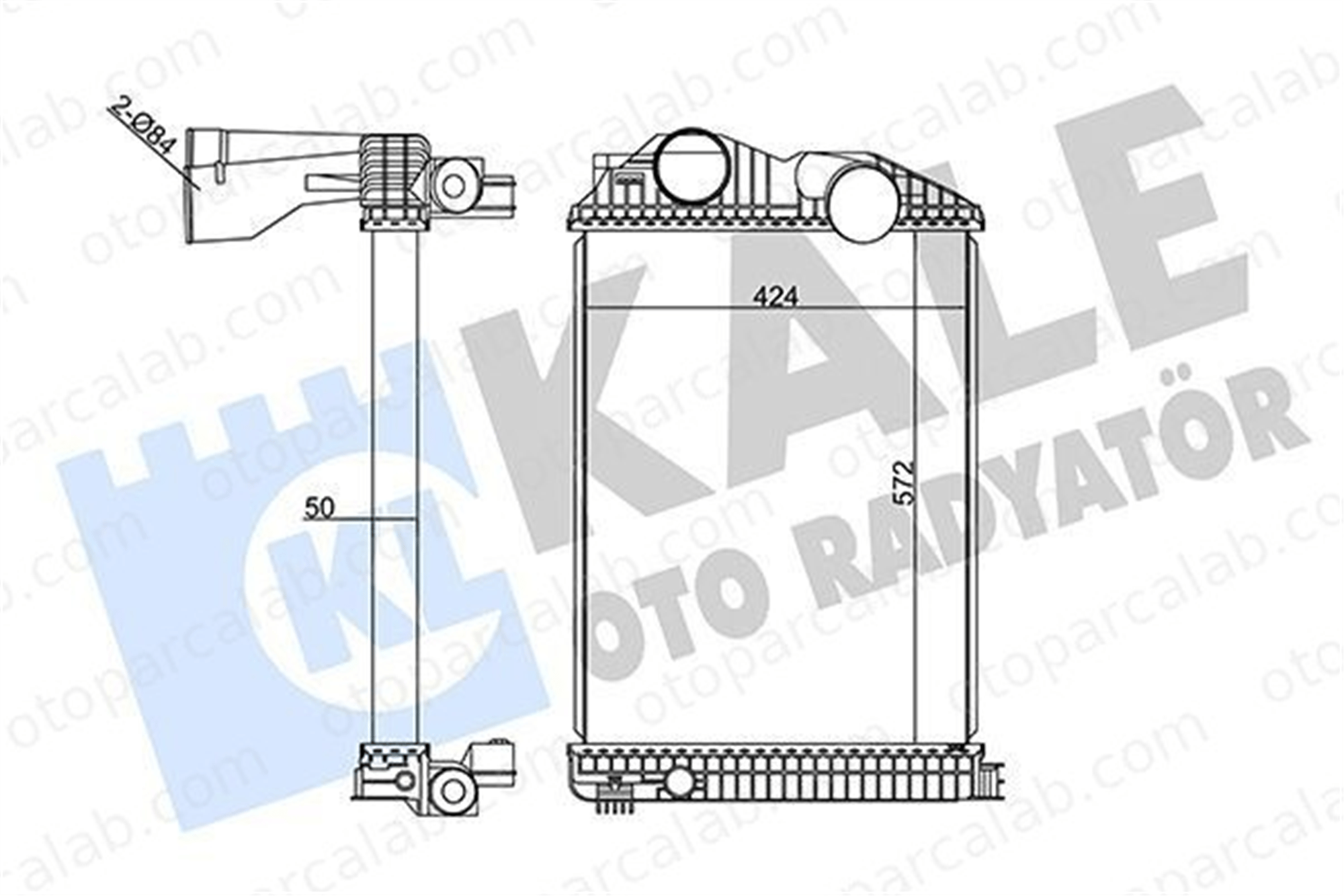 KALE 350315 Turbo Radyatörü MERCEDES-BENZ AROCS ACTROS MP4 / MP5 9705010101 A9705010101
