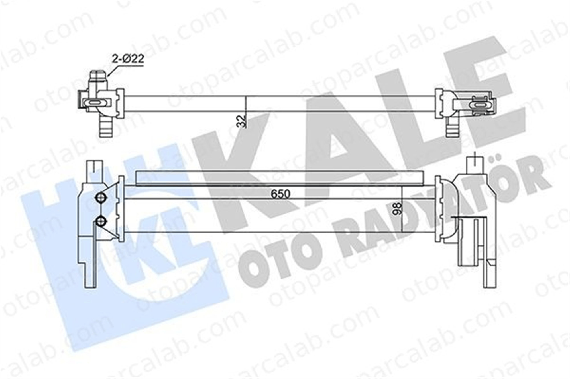 KALE 350940 Turbo Radyatörü SEAT LEON ST SKODA OCTAVIA III 5Q0121251EH 5Q0121251EL