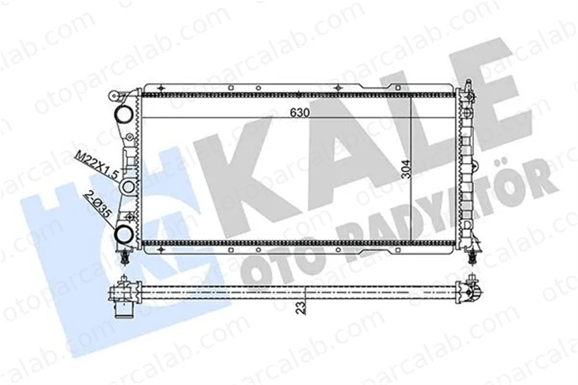 KALE 351940 Su Radyatörü FIAT PUNTO PUNTO Van 351940 46466627