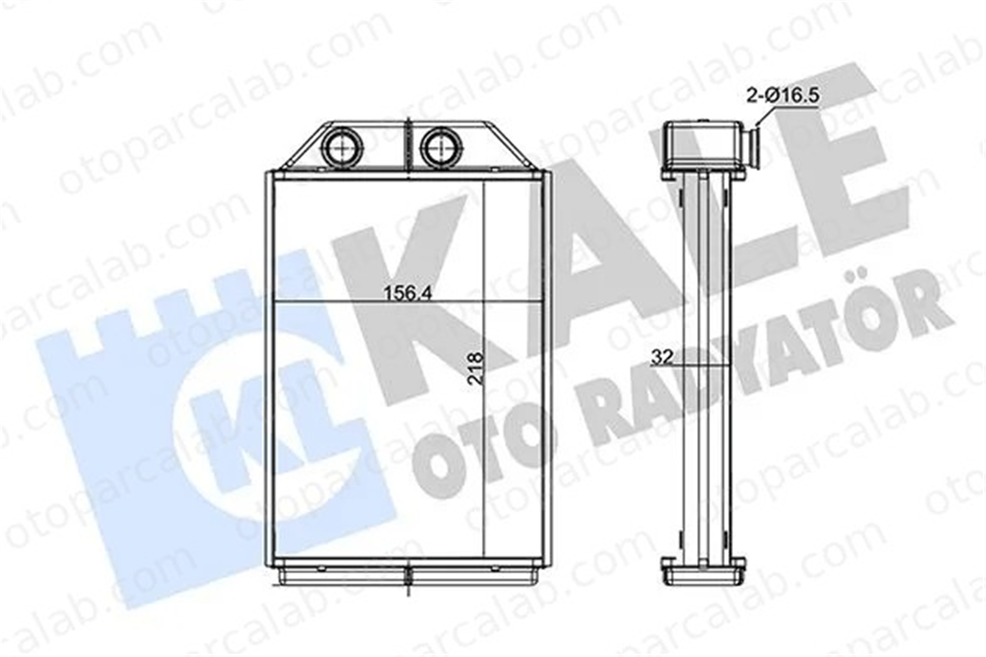 KALE 352120 Kalorifer Radyatörü AUDI A6 C5 Avant A6 C5 4B1819031 4B1819031C