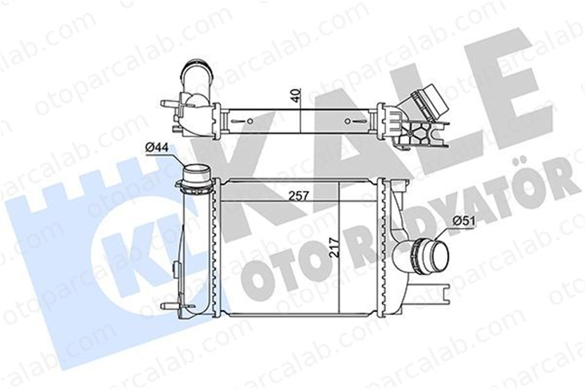 KALE 352255 Turbo Radyatörü DACIA DOKKER Express Kasa/büyük limuzin DOKKER MPV 144963014R
