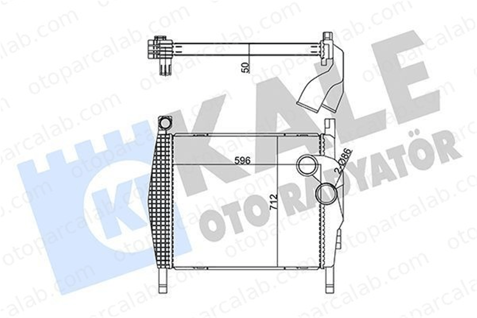 KALE 352885 Turbo Radyatörü MERCEDES-BENZ AROCS ACTROS MP4 / MP5 9405010201 9405010401