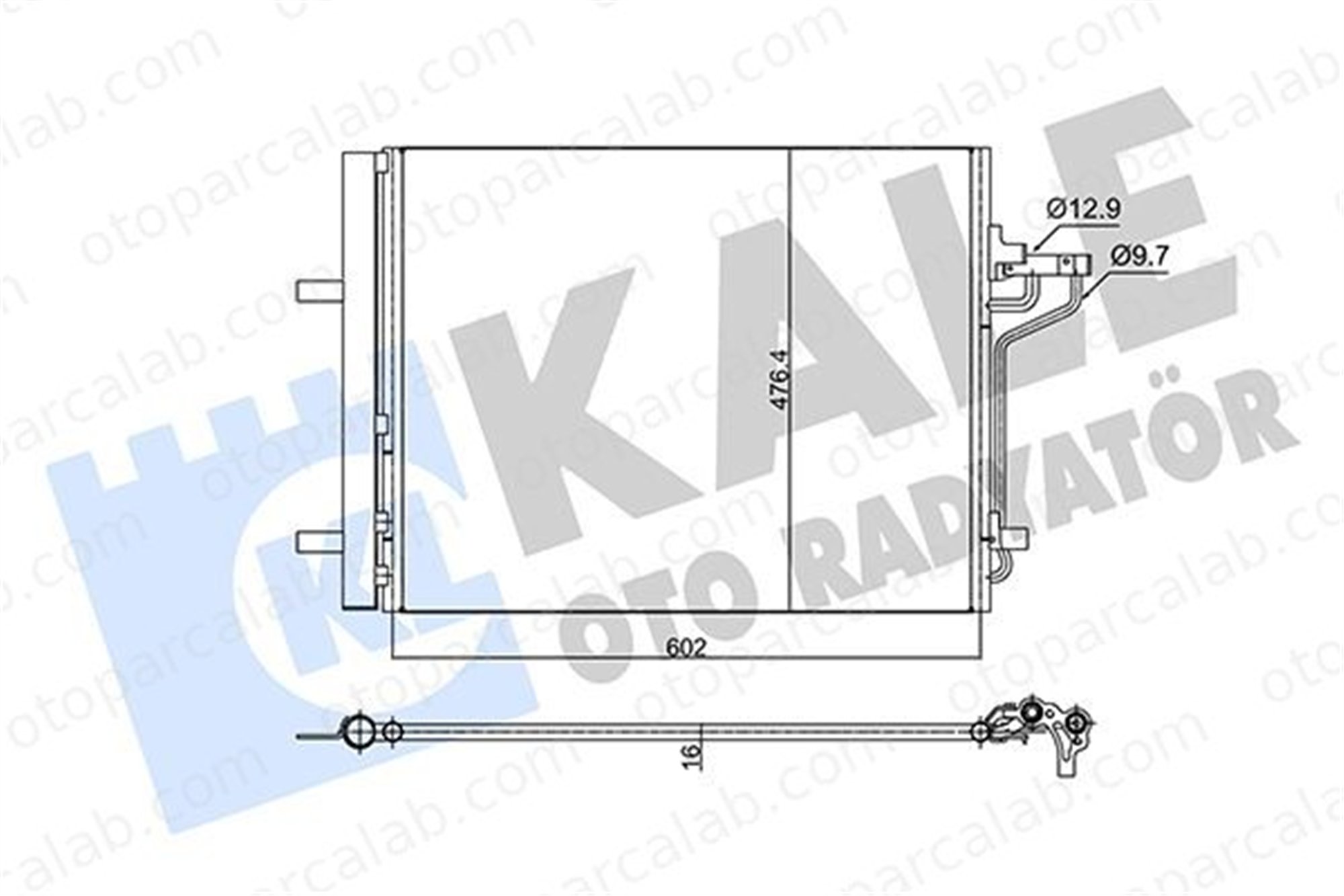 KALE 353155 Klima Radyatörü FORD KUGA II KUGA II VAN 1785765 1886885