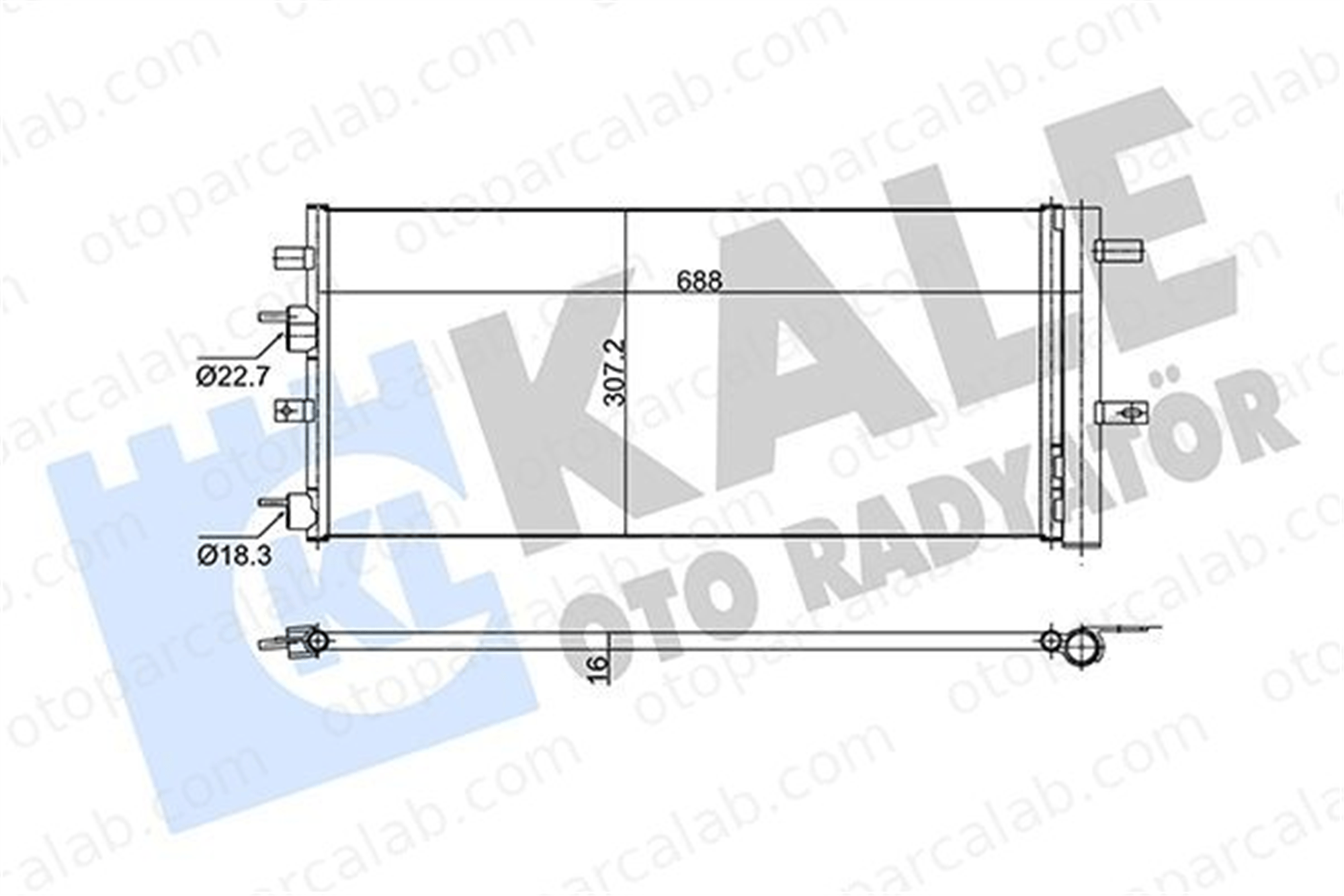 KALE 353160 Klima Radyatörü FORD MONDEO V Turnier MONDEO V Hatchback 1886561 1930646