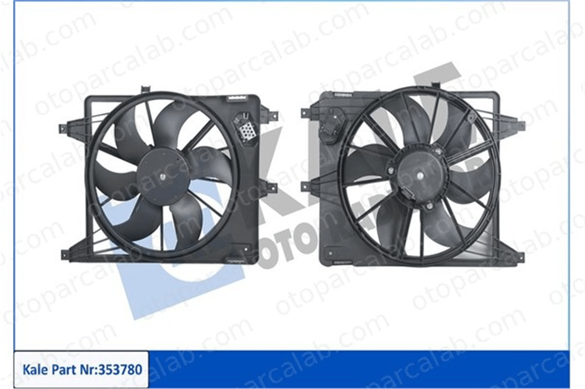 KALE 353780 Radyatör Fan ve Motoru DACIA LOGAN LOGAN MCV 6001546844 6001550769
