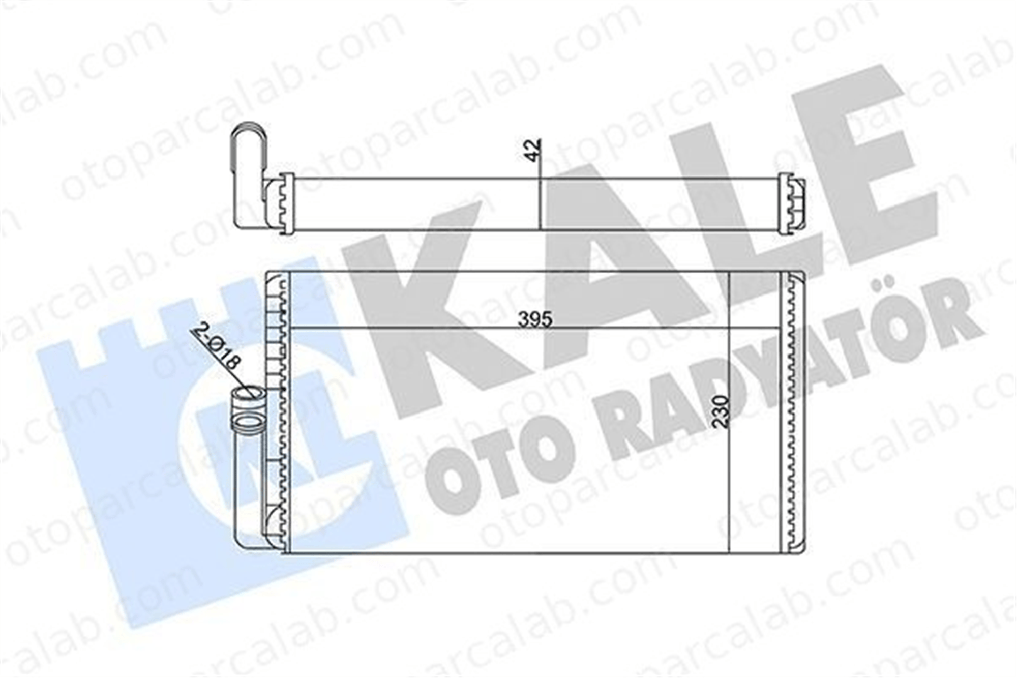KALE 353845 Kalorifer Radyatörü MERCEDES-BENZ AROCS ACTROS MP4 / MP5 38351101 0038351101