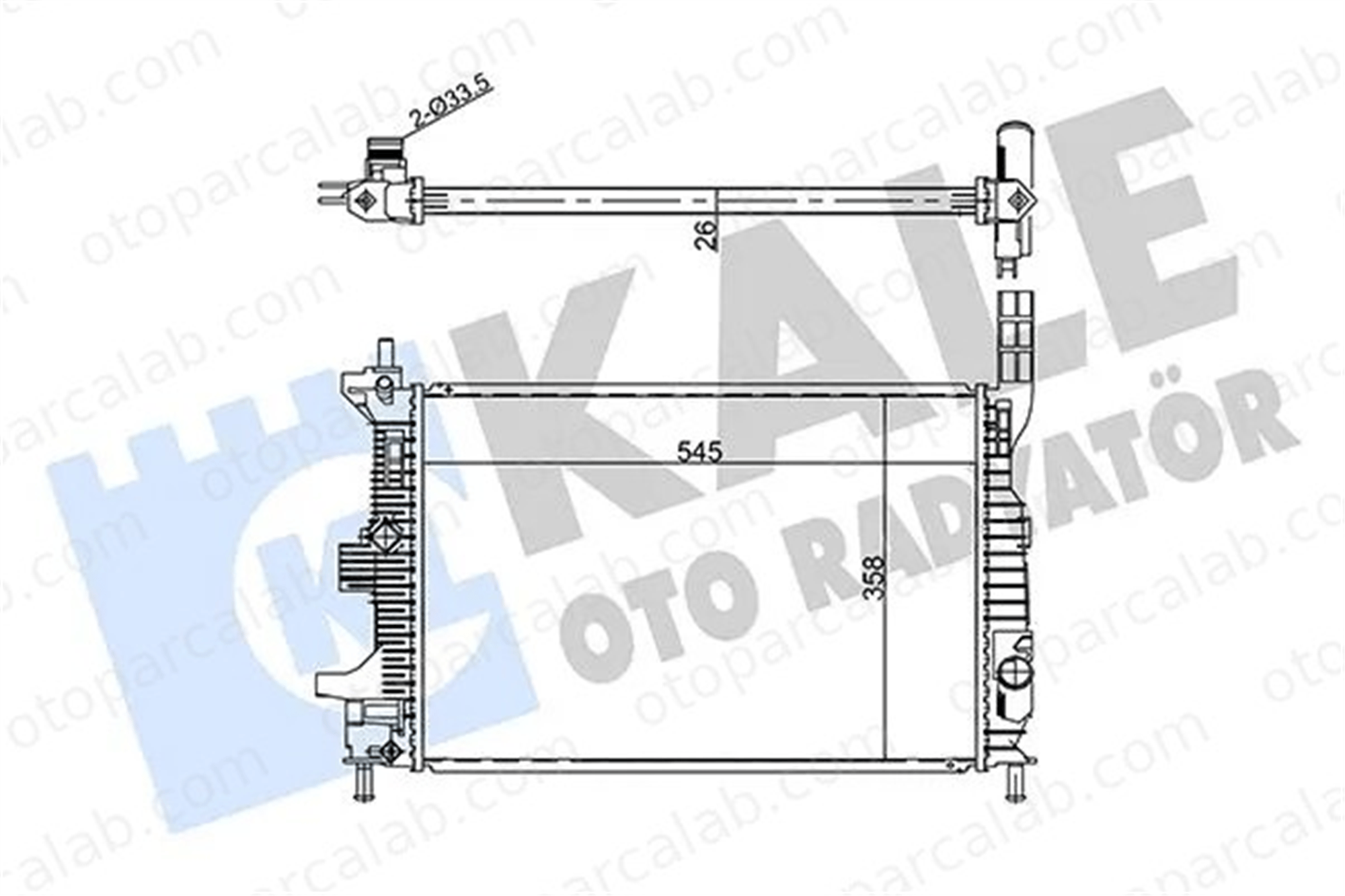 KALE 354230 Su Radyatörü FORD FOCUS III FOCUS III Sedan 354230 1766348