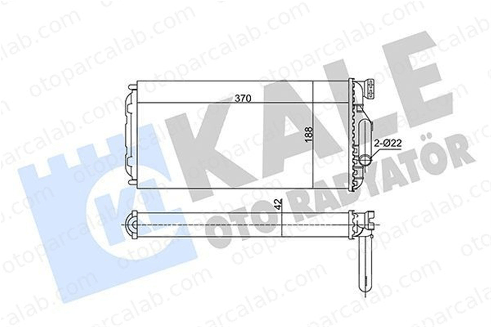 KALE 354920 Kalorifer Radyatörü MERCEDES-BENZ AROCS ACTROS MP4 / MP5 18301903 0018301903