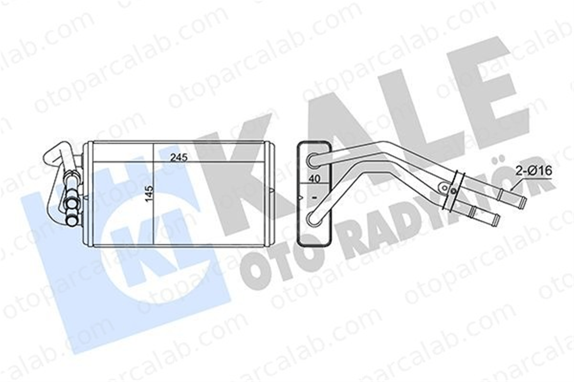 KALE 355195 Kalorifer Radyatörü FORD TRANSIT Platform şasi TRANSIT Minibüs/Otobüs 1098223 1113756