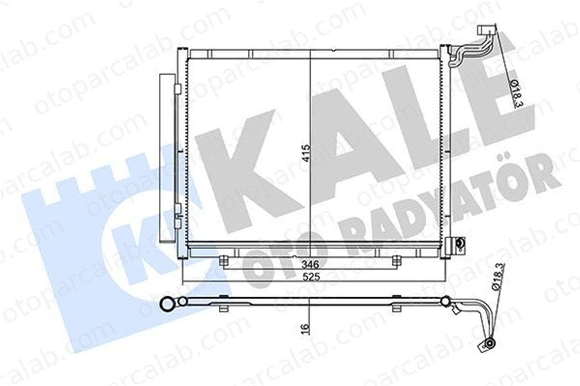 KALE 357320 Klima Radyatörü FORD FIESTA VII FIESTA VII Van 2113908 H1BH19710BB