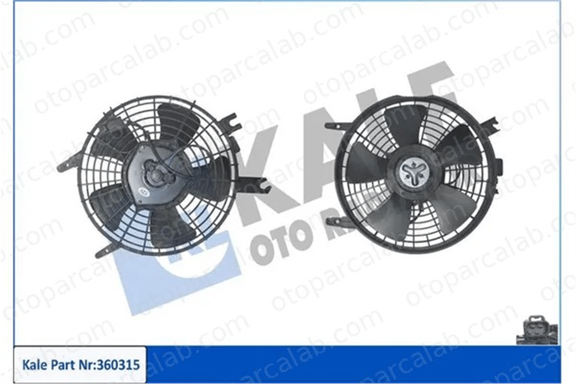 KALE 360315 Radyatör Fan ve Motoru TOYOTA COROLLA COROLLA Compact 8845310020 8845412130