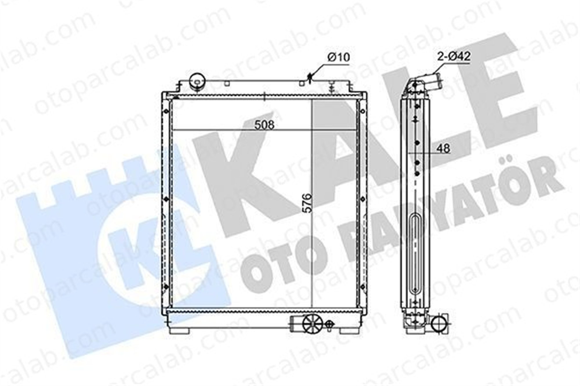 KALE 362655 Su Radyatörü FUSO (MITSUBISHI) CANTER CANTER VII 362655 ME418428
