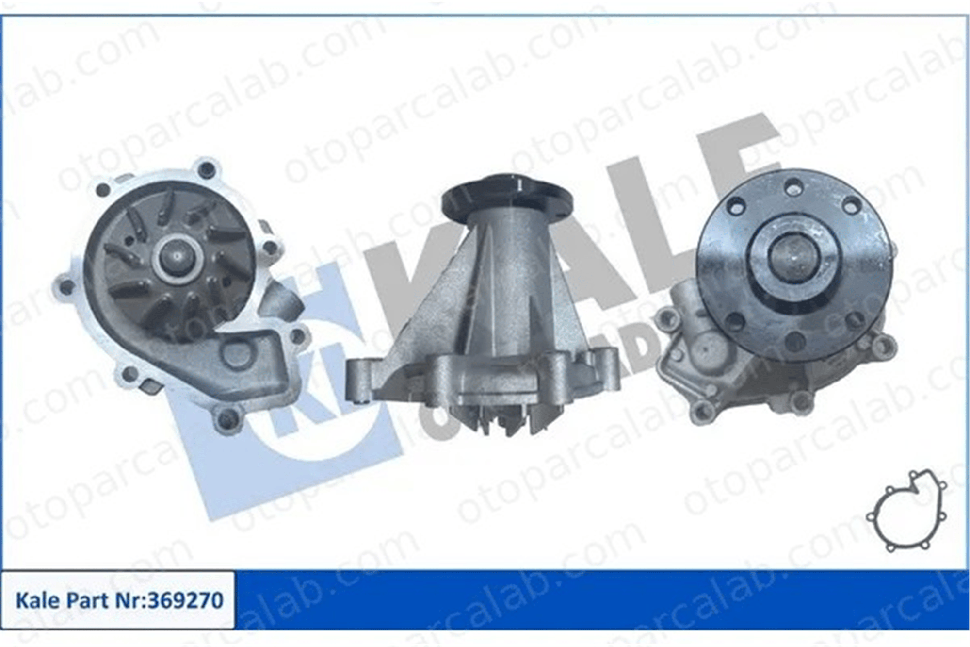 KALE 369270 Devirdaim Su Pompası SSANGYONG KYRON REXTON / REXTON II 6652000120 6652000320