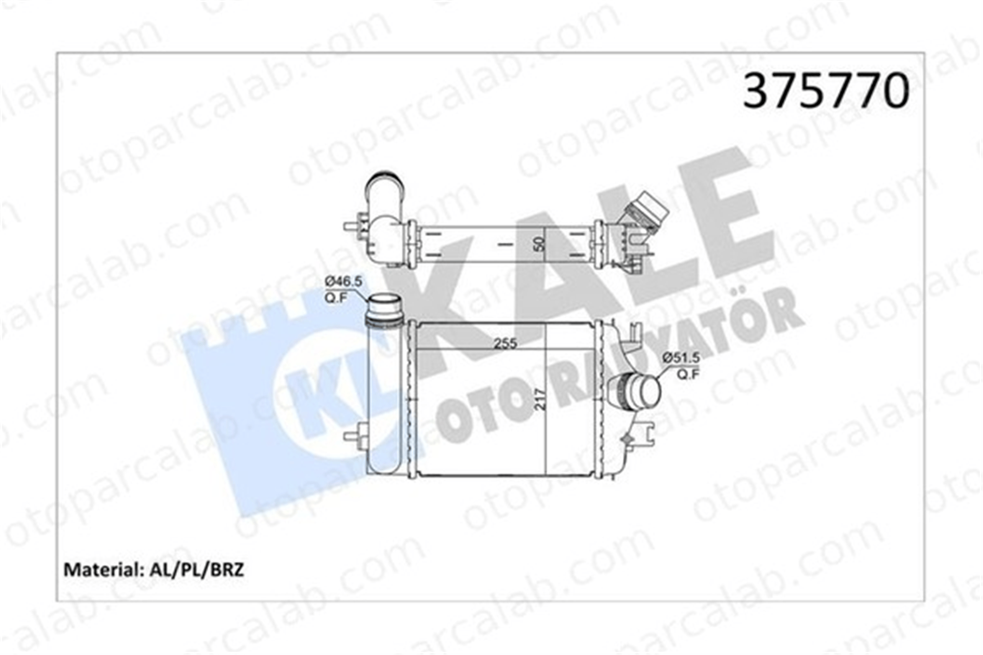 KALE 375770 Turbo Radyatörü RENAULT CLIO V CAPTUR II 144966668R