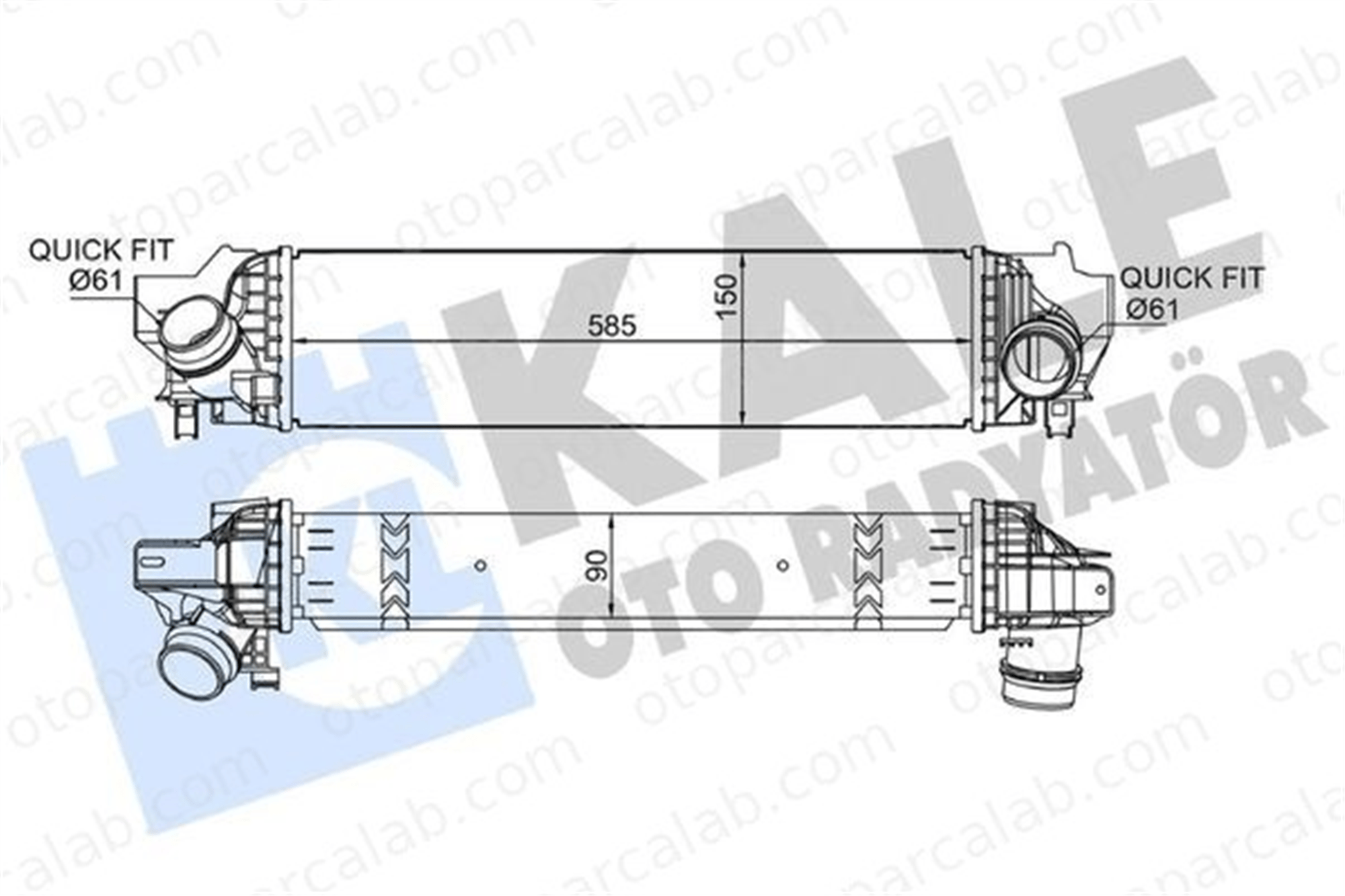 KALE 376130 Turbo Radyatörü MINI MINI BMW X2 17517617598 7617598