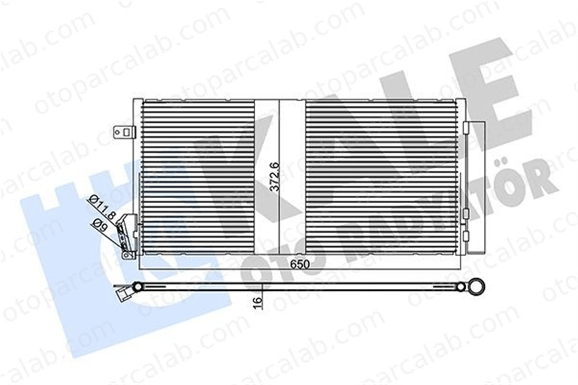 KALE 378700 Klima Radyatörü FORD MONDEO III MONDEO III Sedan 1152429 1232915