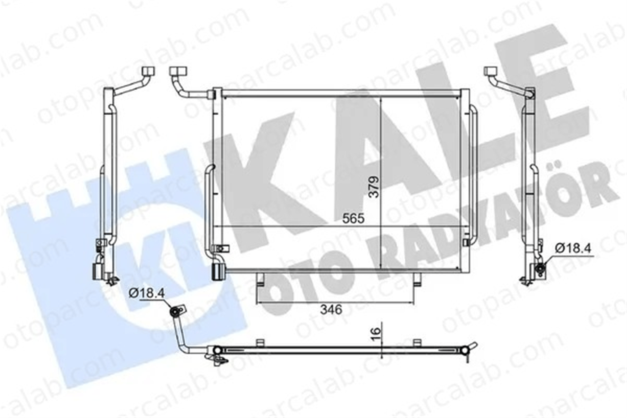 KALE 382655 Klima Radyatörü FORD ECOSPORT FIESTA VII 2067885 2112501