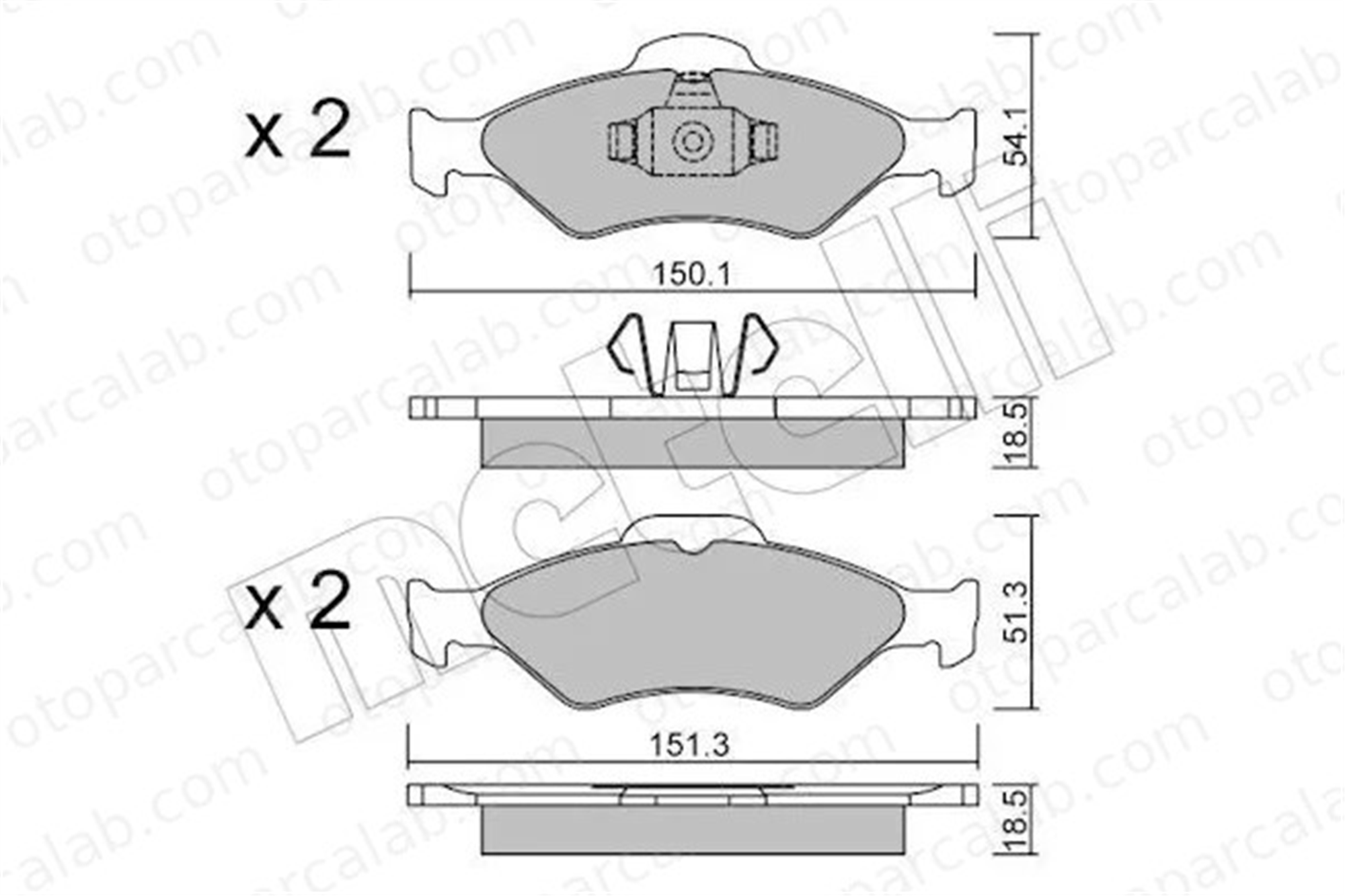 KALE BALATA 23200 188 05 Fren Disk Balata Ön FORD FIESTA IV KA 1111857 YS612K021AA