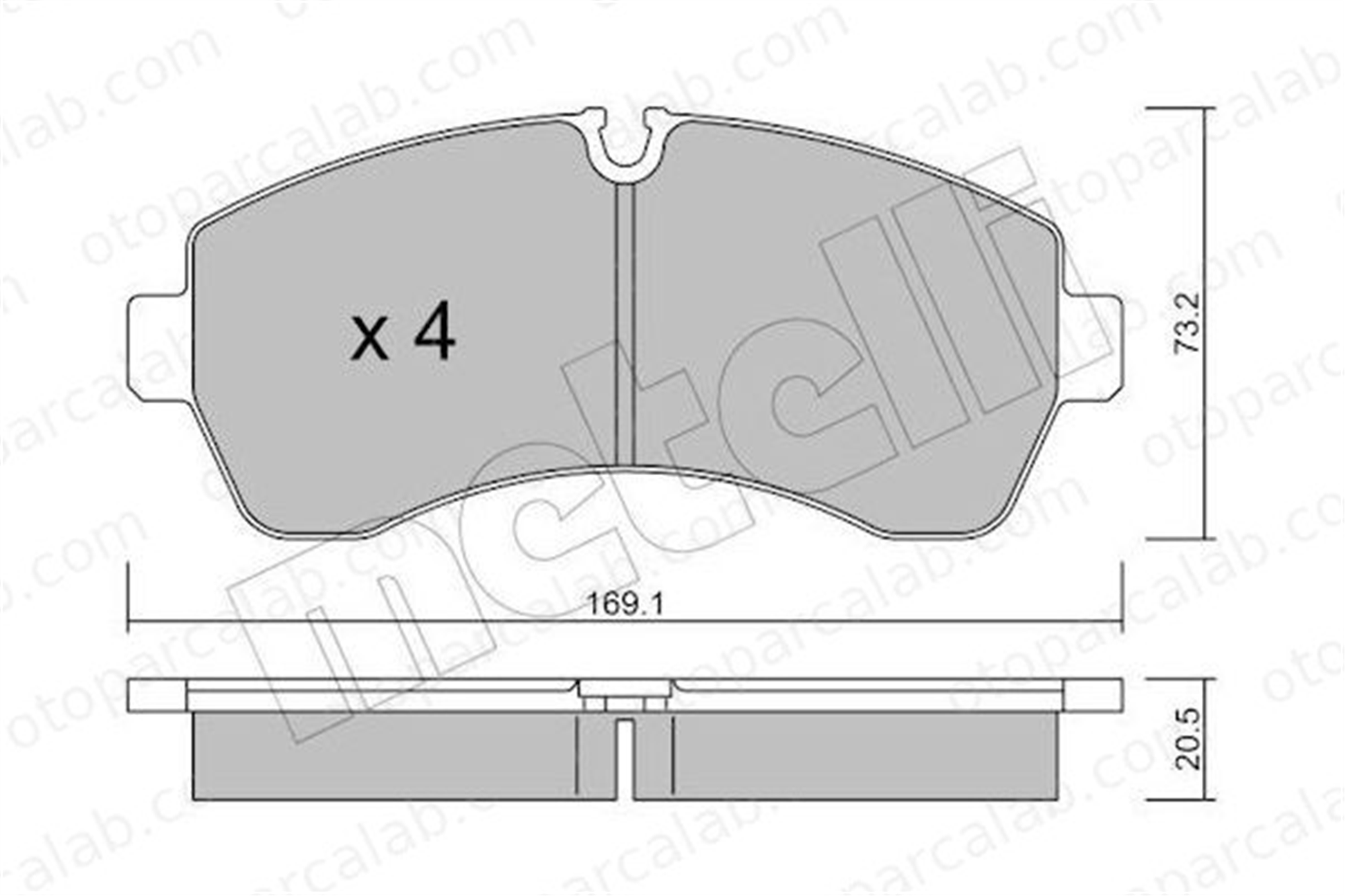 KALE BALATA 29200 207 04 ANS KD20 Fren Disk Balata Ön MERCEDES-BENZ SPRINTER 5-t Platform şasi SPRINTER 5-t Panelvan/Van A0044208220 44206820