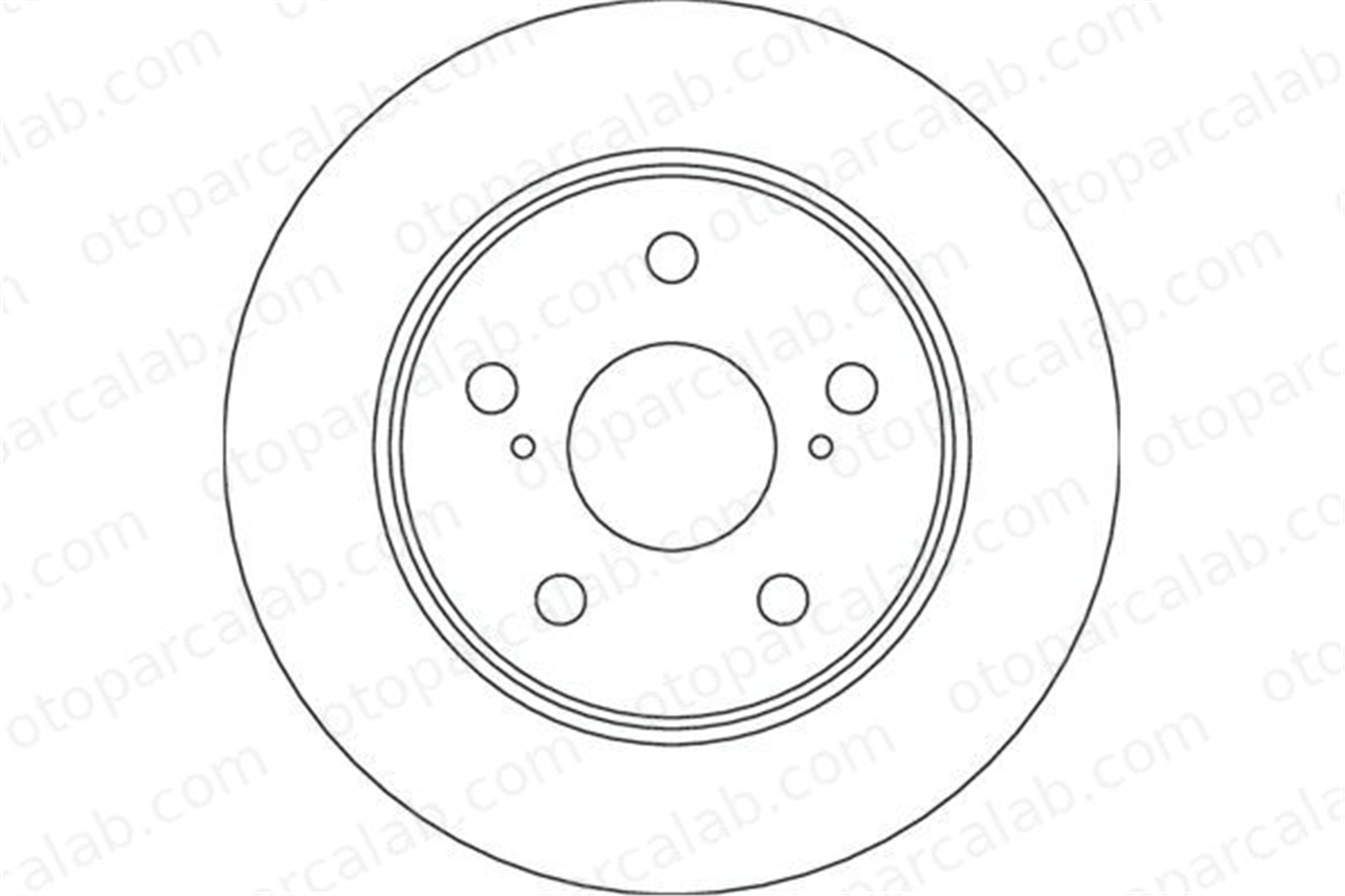 KALE BALATA TFD00794 Fren Disk Ayna Arka Sağ ve Sol TOYOTA COROLLA Hatchback COROLLA Station wagon 4243102320 T424310232
