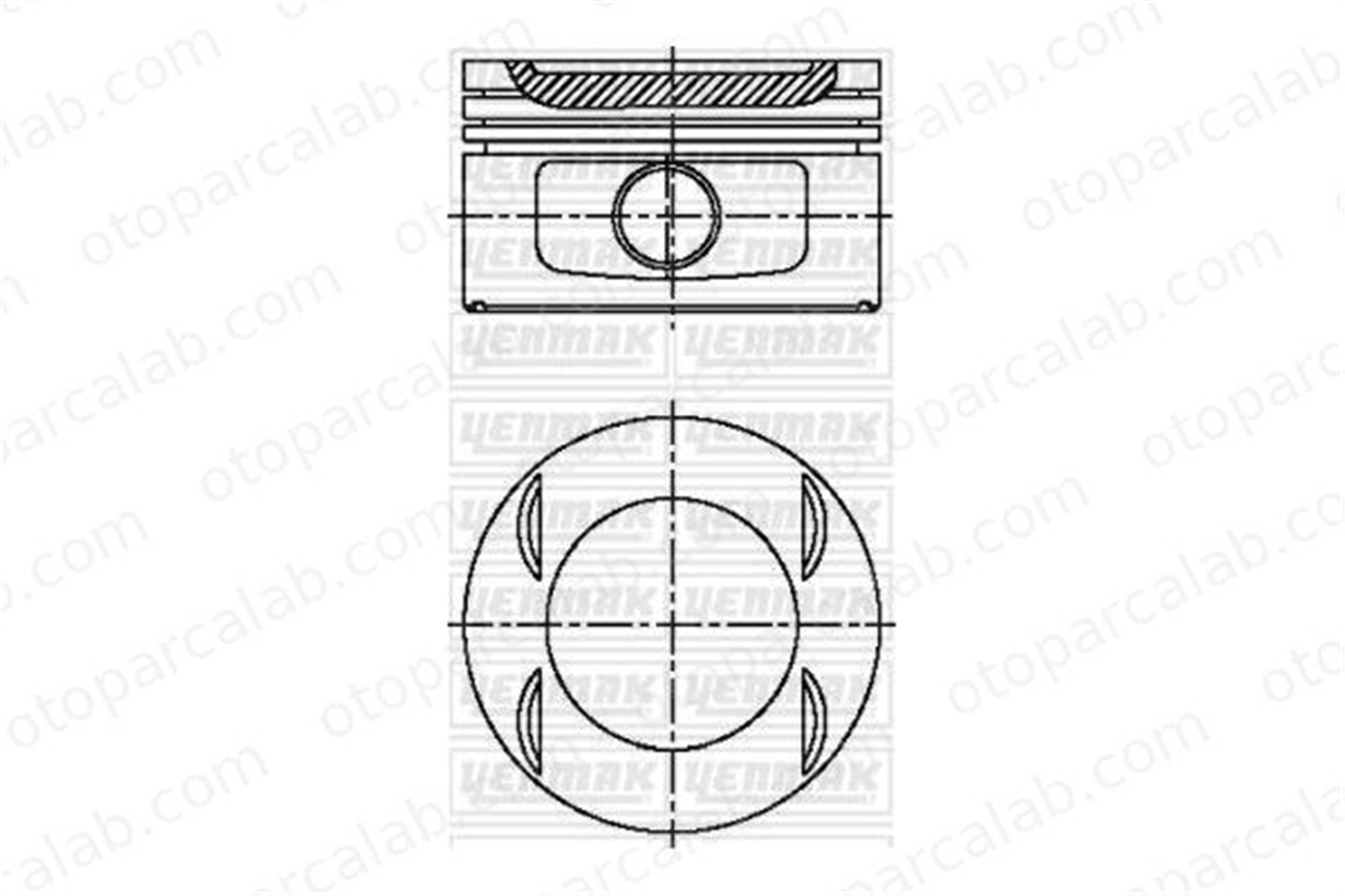 KING PISTON 18-7510874 Piston (86.00MM-0.60) PEUGEOT 306 306 Break 62881 628A7
