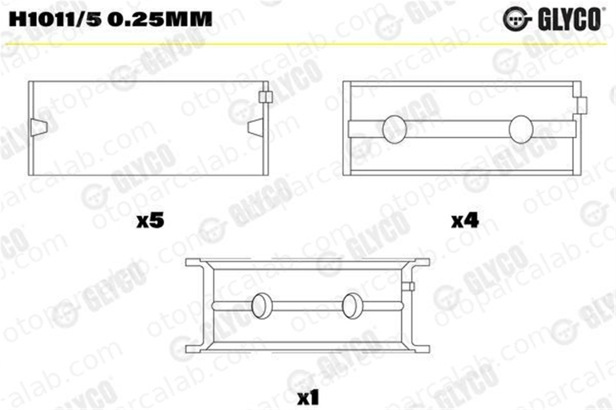 KOLBENSCHMIDT 37056610 Ana Yatak (0.25) FIAT PANDA PUNTO 37056610