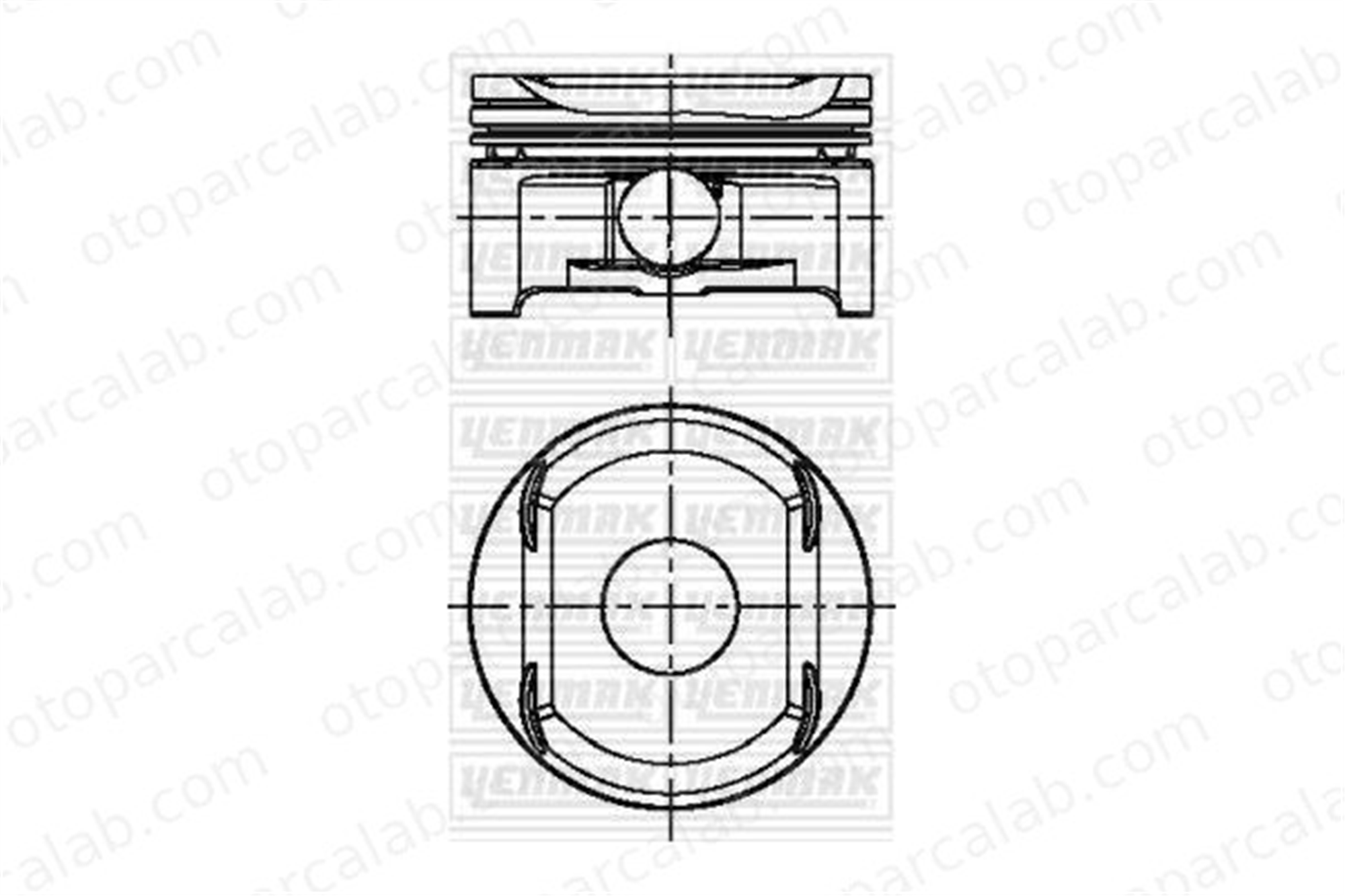KONEKS 206430 Piston (89.90MM-STD) MERCEDES-BENZ E-SERISI E-SERISI T-Model A1120303717 A1120306617