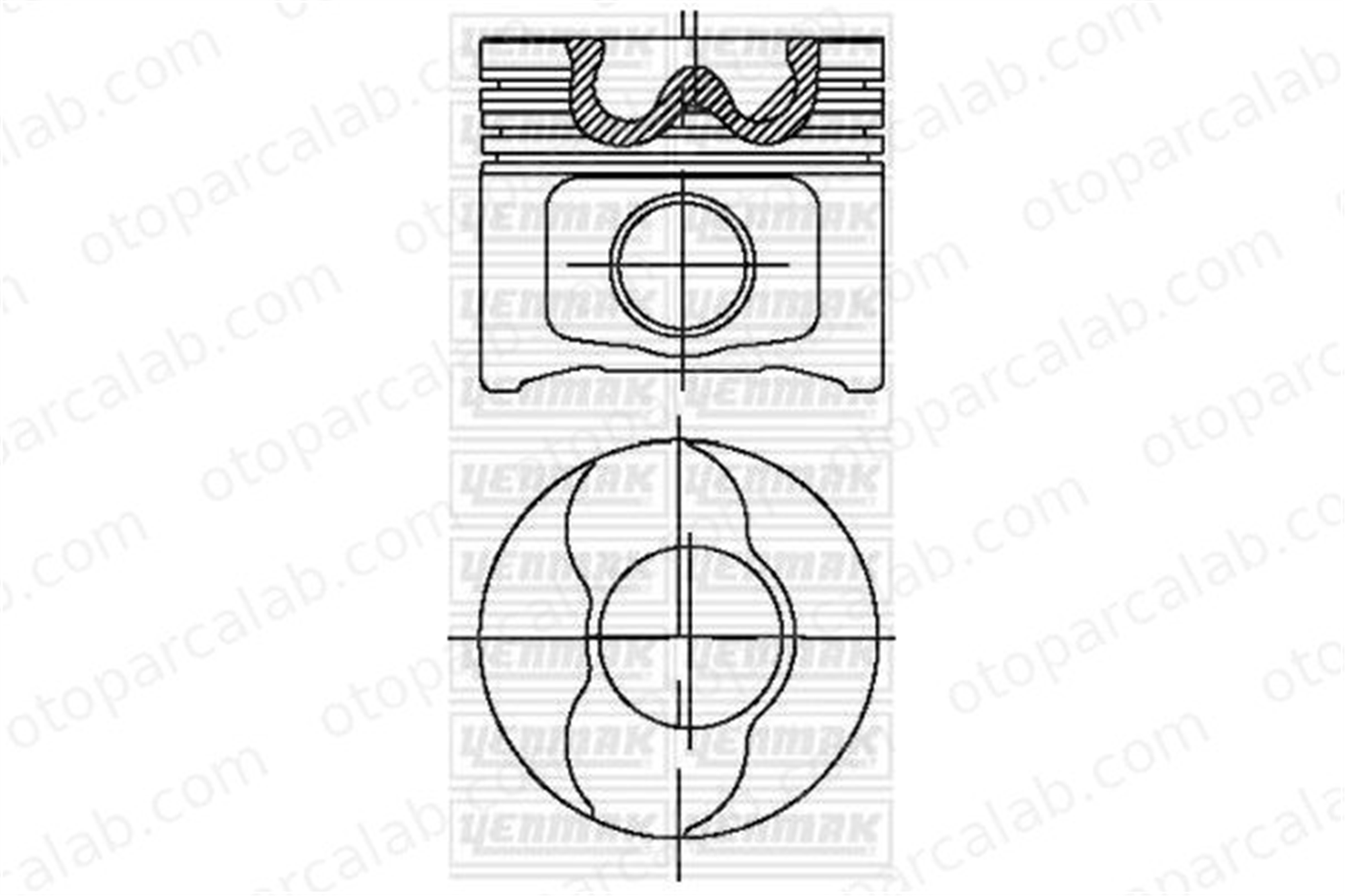 KONEKS 209392 Piston (82.00MM-0.40) ALFA ROMEO 156 156 Sportwagon 4281040 55181774