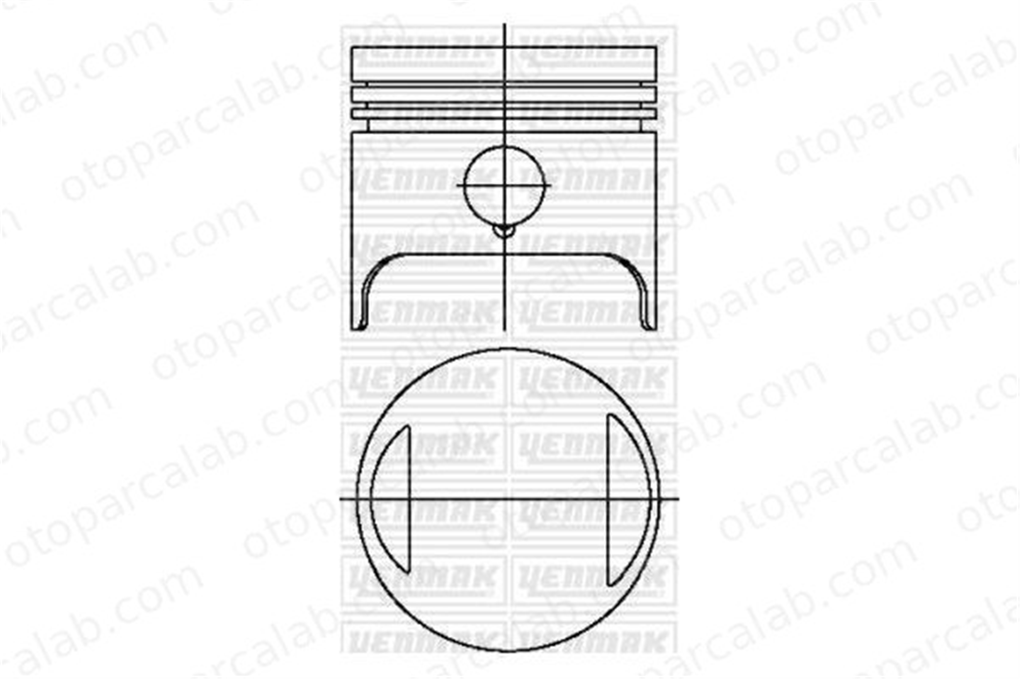 KONEKS 209602 Piston (84.00MM-0.40) FIAT 131 ARGENTA 4359786 5880748