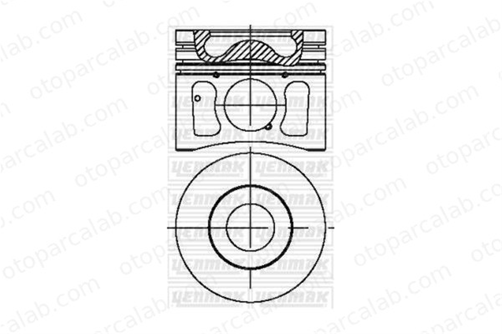 KONEKS 211252 Piston (86.01MM-0.50) FORD TRANSIT Minibüs/Otobüs TRANSIT Panelvan/Van 4253-050