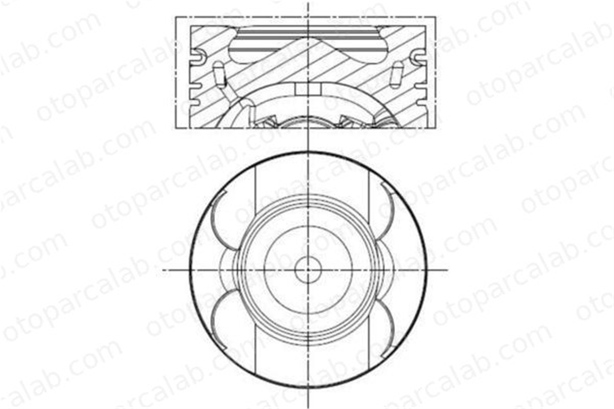 KONEKS 211480 Piston (84.00MM-STD) FORD TRANSIT V363 Panelvan/Van TRANSIT V363 Platform şasi 8772783 GK2Q6K100DA