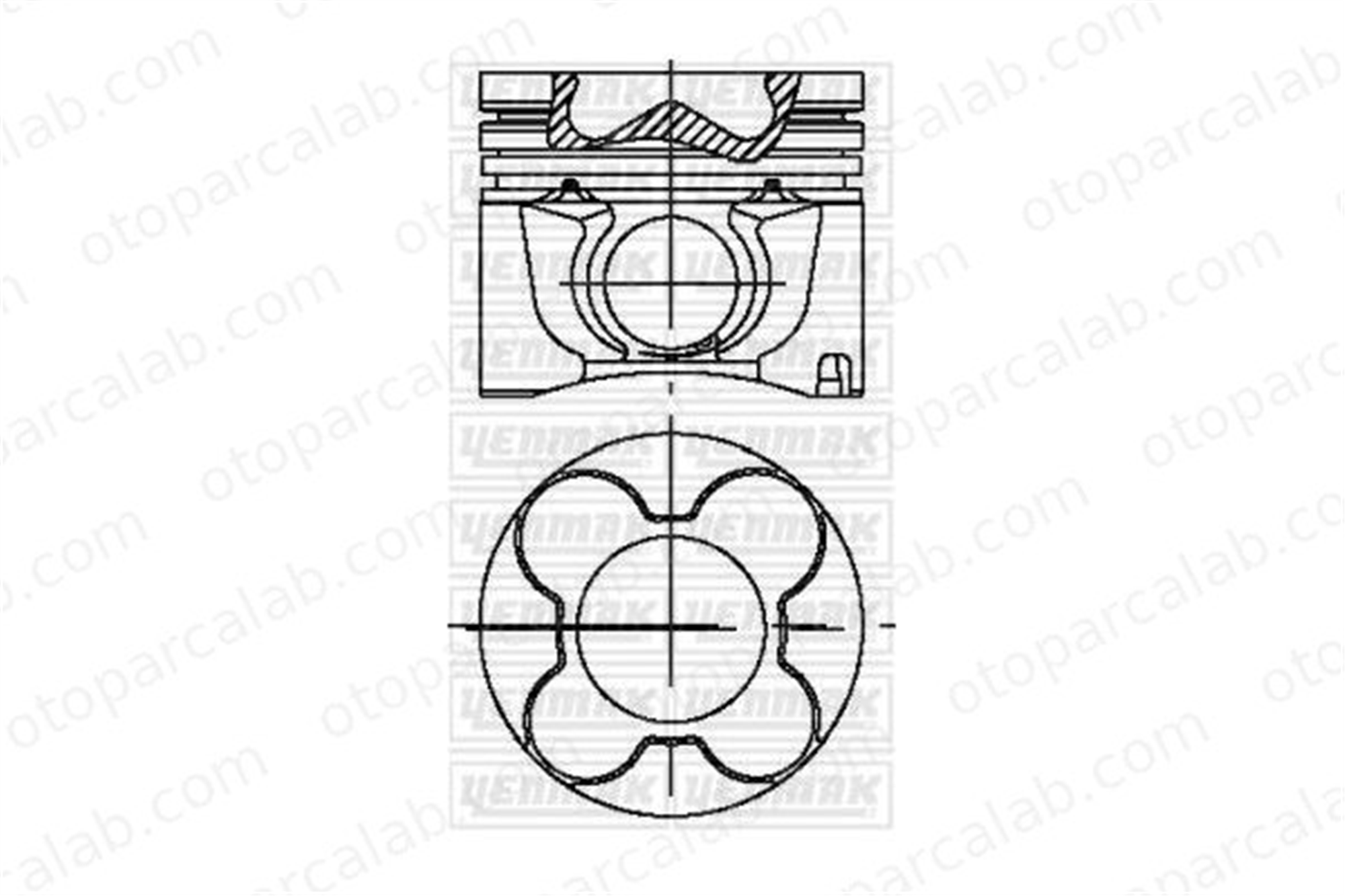 KONEKS 226480 Piston (84.00MM-STD) OPEL ASTRA G Hatchback ASTRA G Kombi van 8771687S 623130