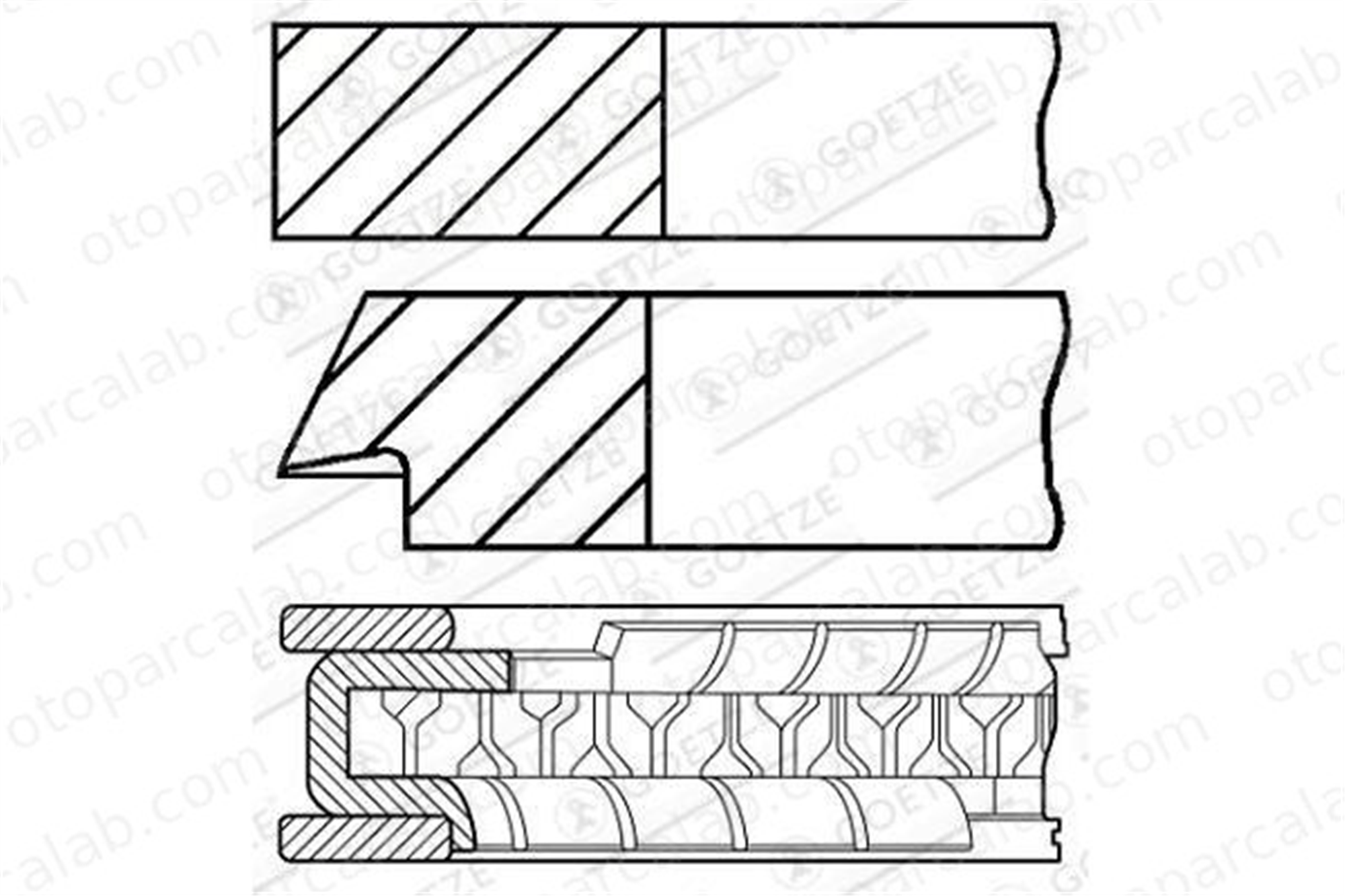 KONEKS 660000 Segman (83.00MM-STD) FORD ESCORT VI Cabrio FOCUS I 660000 640C4