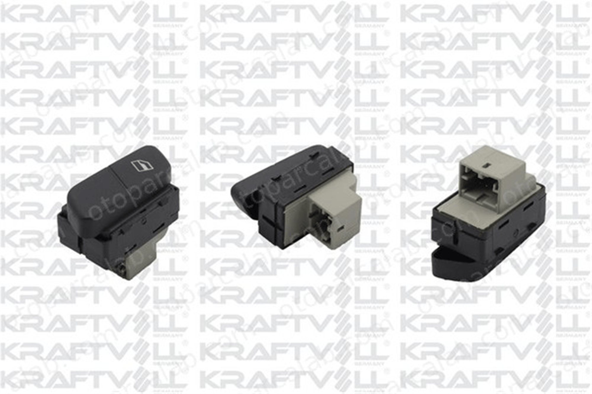 KRAFTVOLL 04050136 Cam Açma Düğmesi Ön Sağ VW POLO POLO IV Sedan 6Q0959856 6Q09598569B9