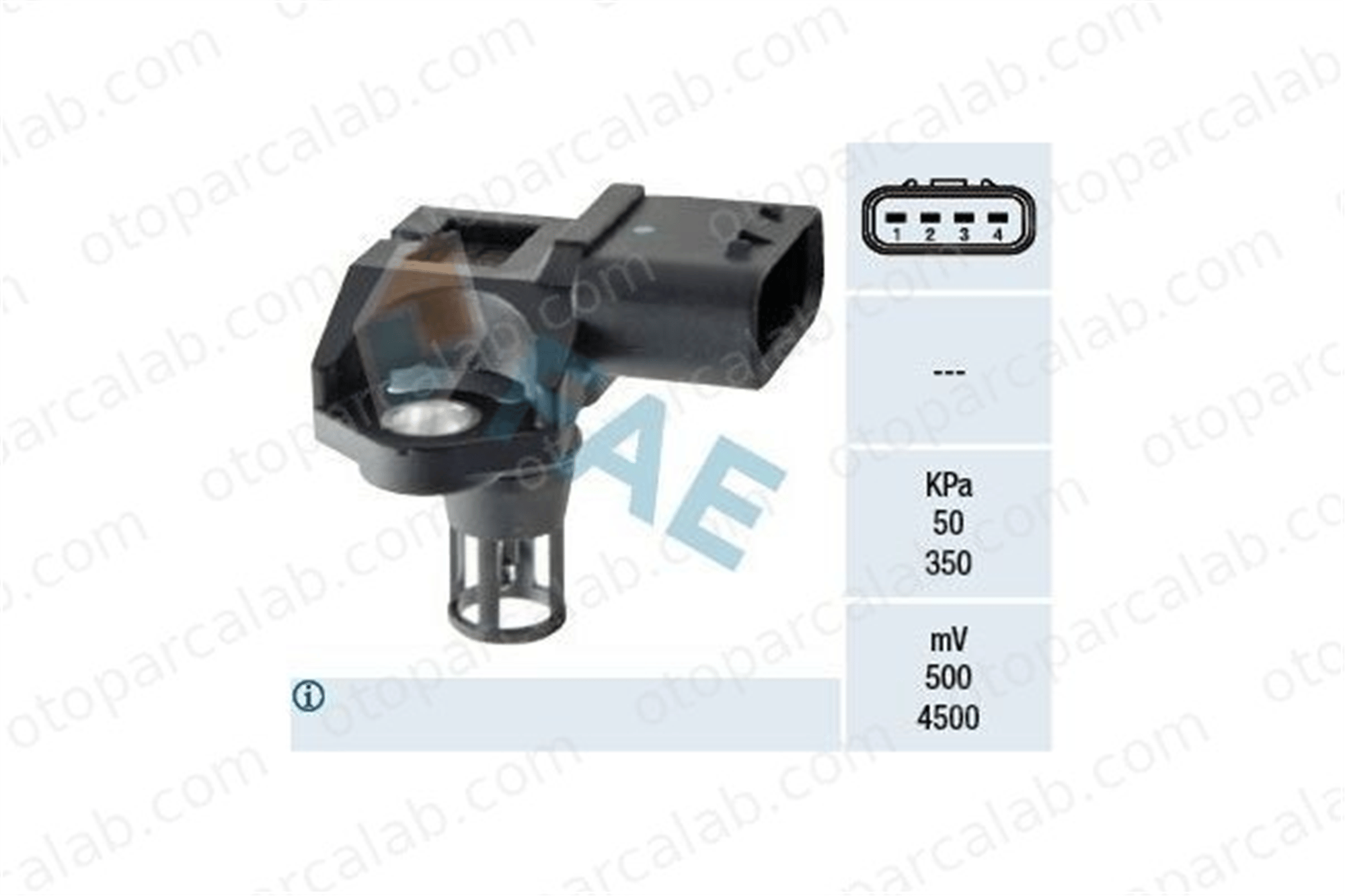 KRAFTVOLL 05060253 MAP Sensörü OPEL ASTRA J Sports Tourer MERIVA B MPV 6238678 97381191