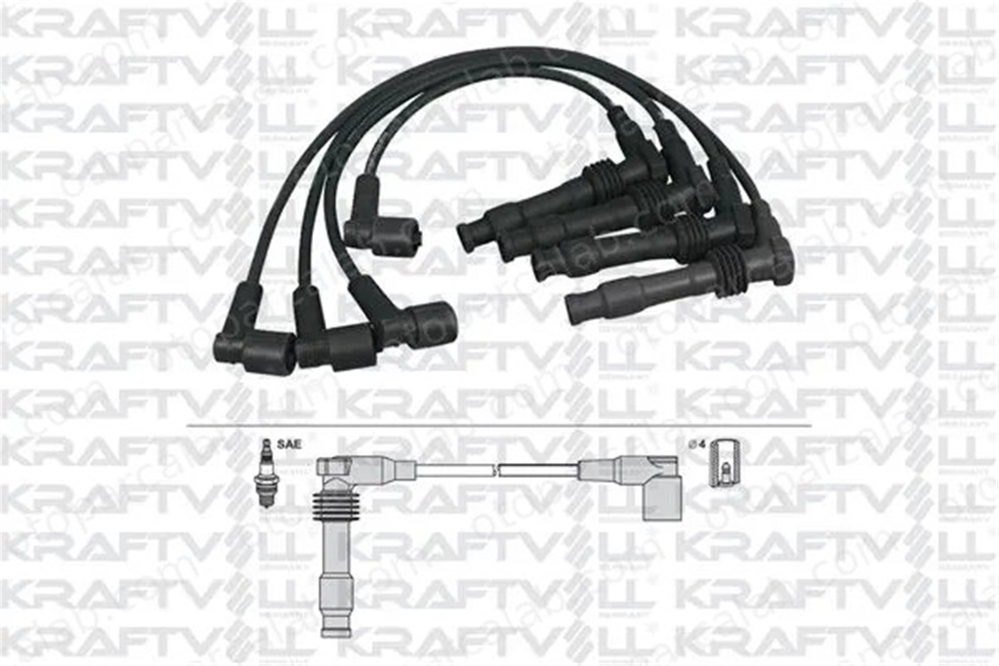KRAFTVOLL 05070305 Buji Kablosu OPEL ANTARA A CHEVROLET CAPTIVA 96190263 33700A78B03