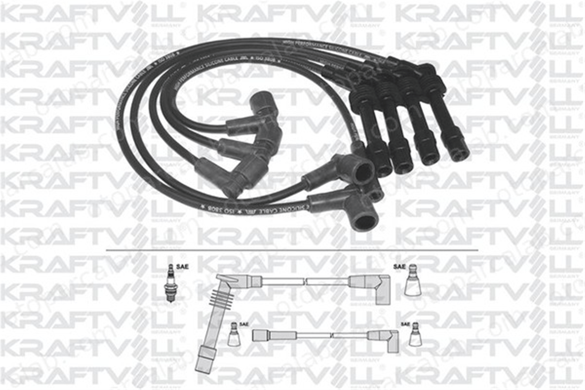 KRAFTVOLL 05070321 Buji Kablosu OPEL ASTRA F ASTRA F Hatchback 1612609 90510852