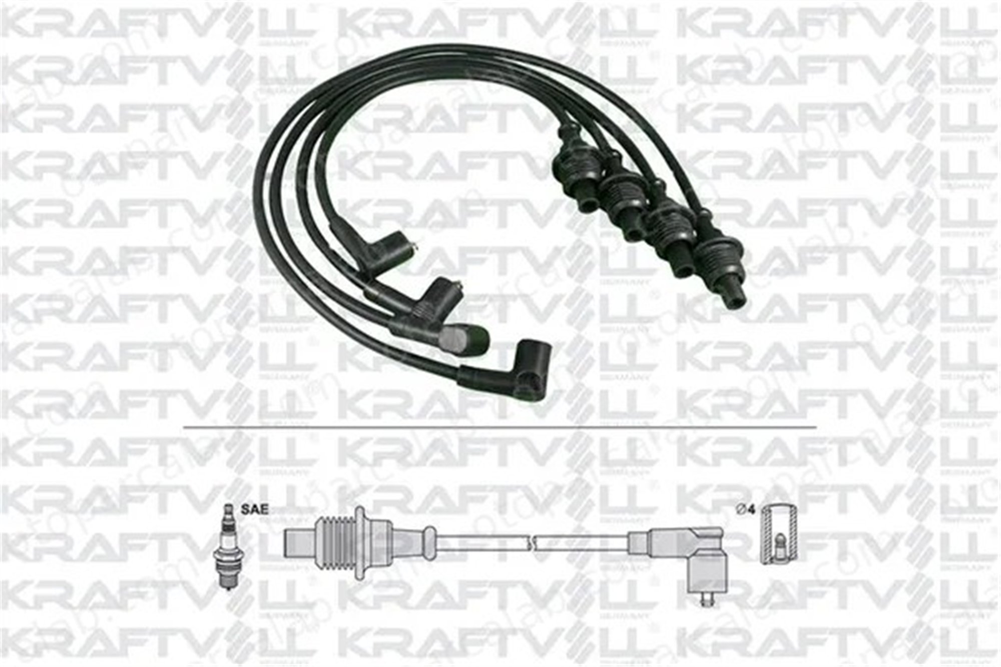 KRAFTVOLL 05070361 Buji Kablosu CITROËN XANTIA ZX 5967L0 96094933