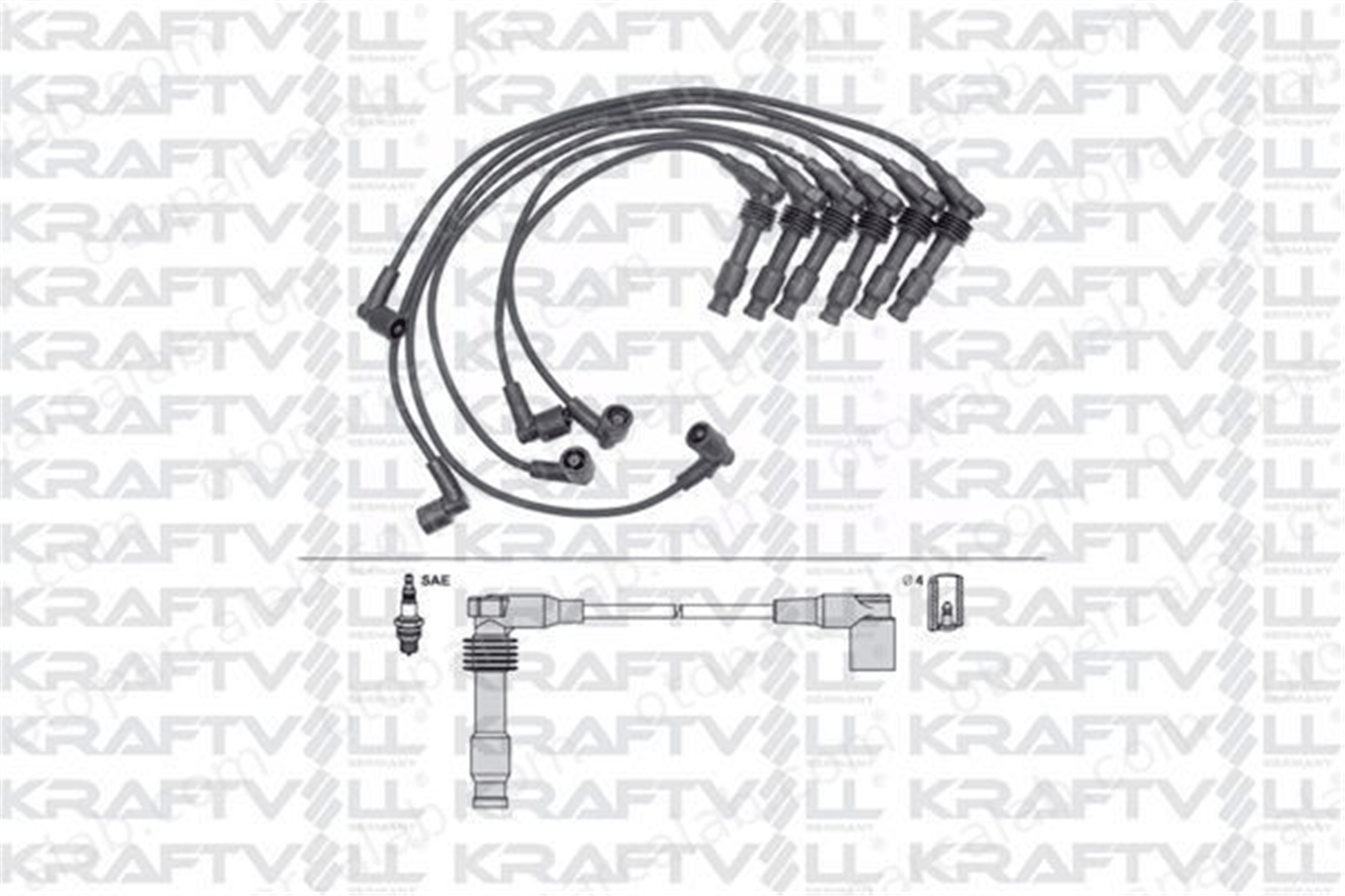 KRAFTVOLL 05070362 Buji Kablosu ROVER 25 I Hatchback MG MG TF 1612623 1612622