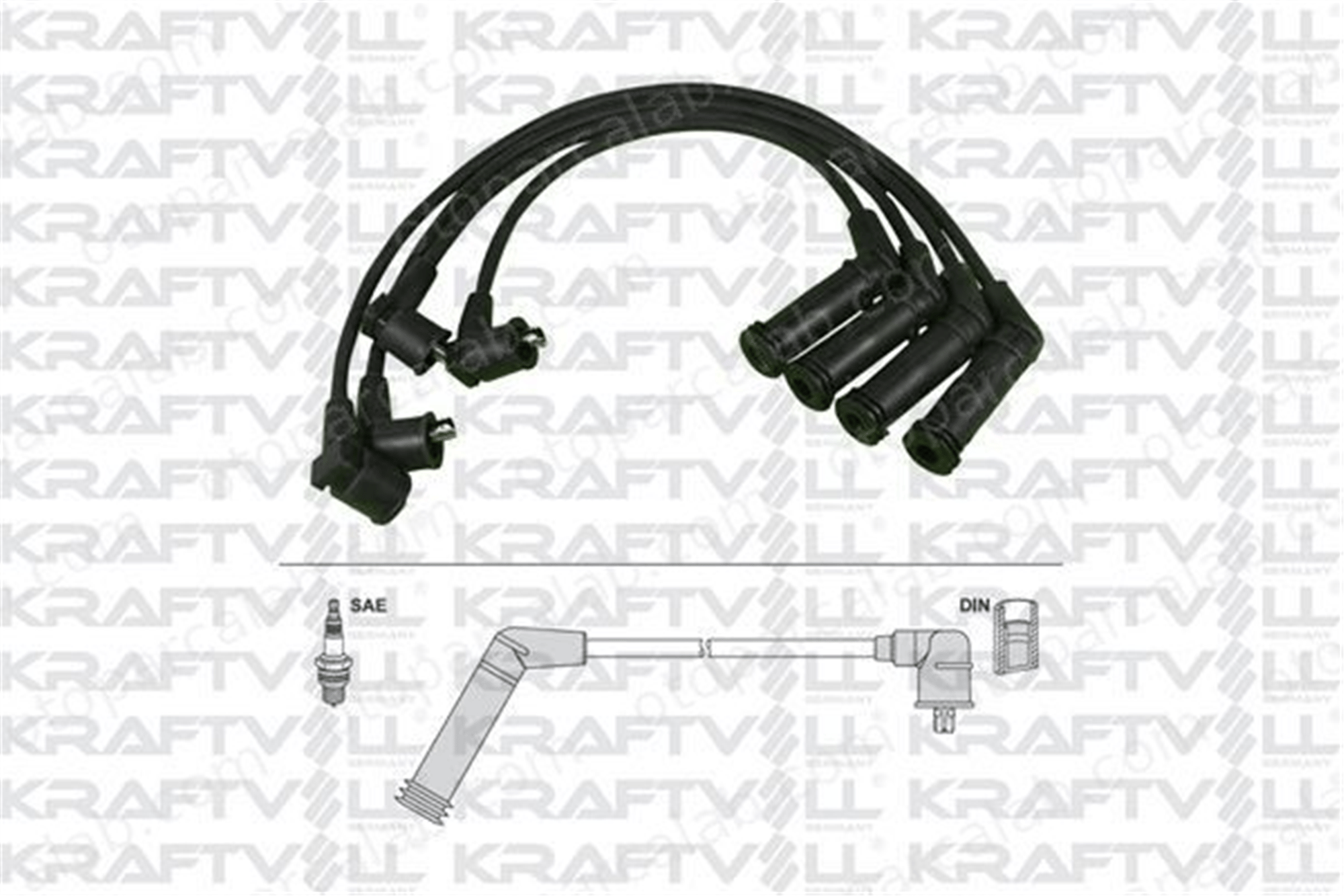 KRAFTVOLL 05070363 Buji Kablosu HYUNDAI GETZ ACCENT II 2742002610 2743002610