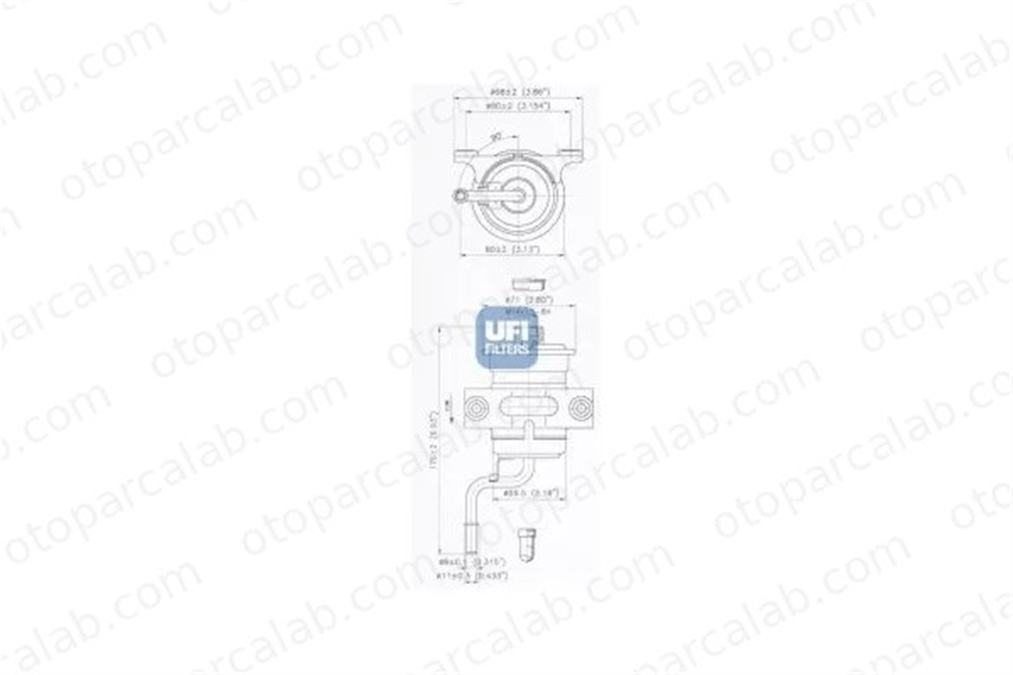 KRAFTVOLL 06030139 Yakıt Filtresi TOYOTA COROLLA COROLLA Compact 2330022030 2330022020