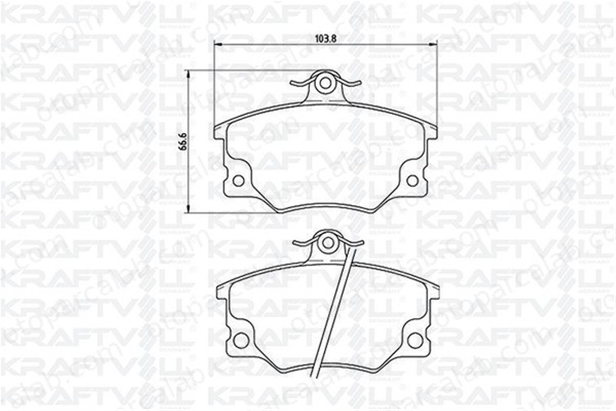 KRAFTVOLL 07010006 Fren Disk Balata Ön FIAT TEMPRA ALFA ROMEO 155 60810239
