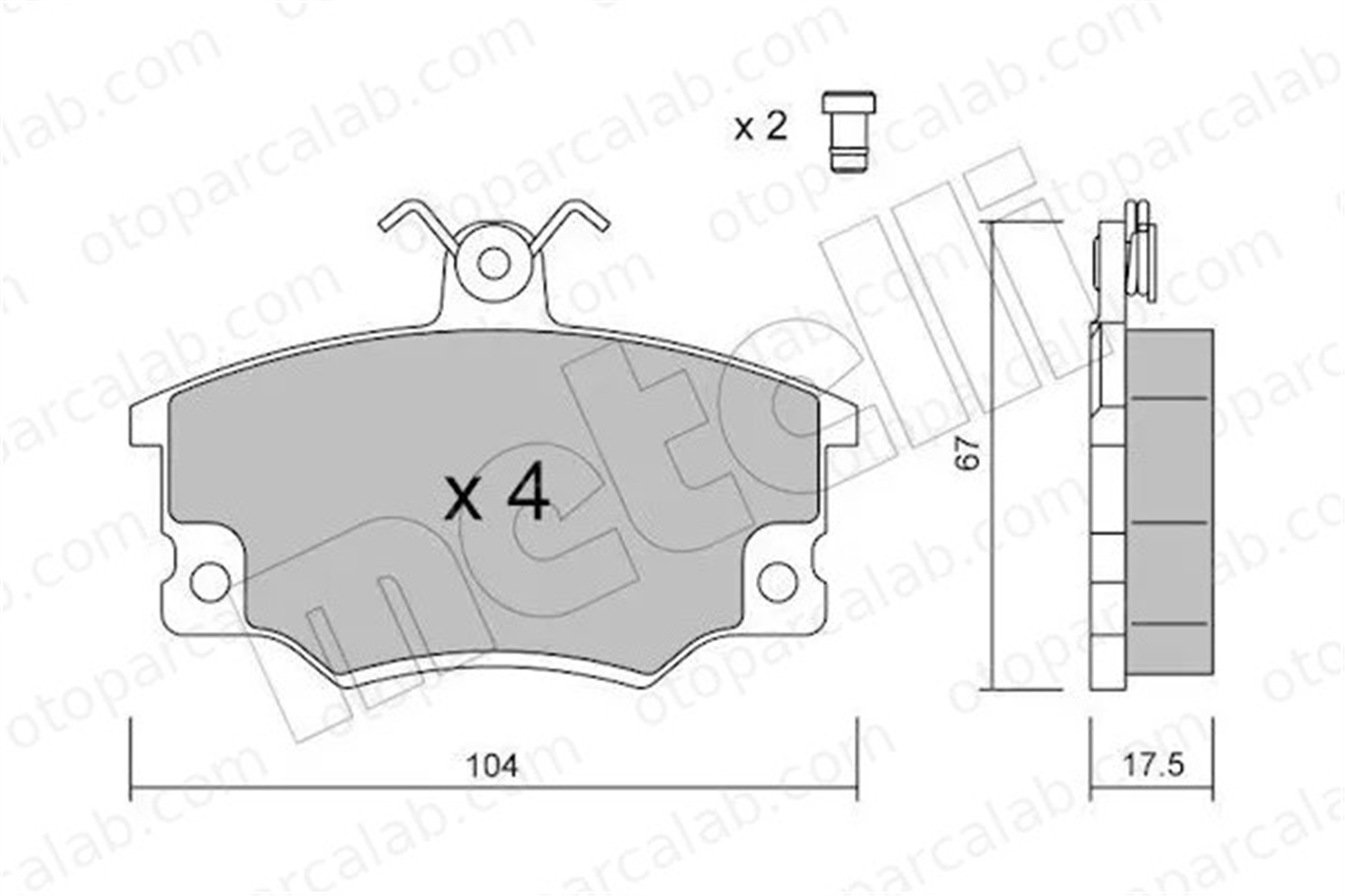 KRAFTVOLL 07010517 Fren Disk Balata Ön FIAT UNO TIPO 77362268 9943830