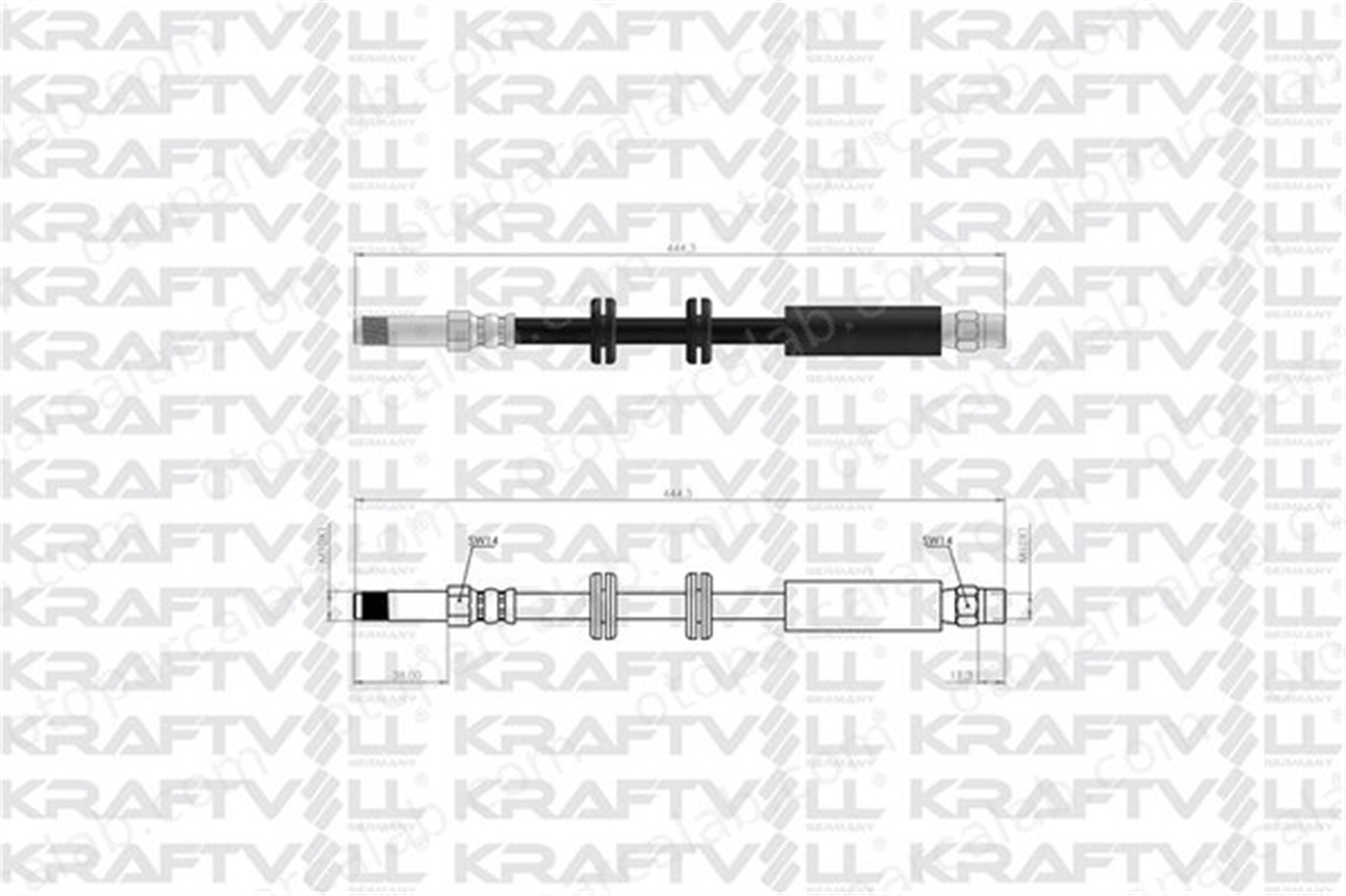 KRAFTVOLL 07080207 Fren Hortumu Ön Sağ veya Sol MERCEDES-BENZ VITO Minibüs/Otobüs VITO Panelvan/Van A6384280000 495E431E1